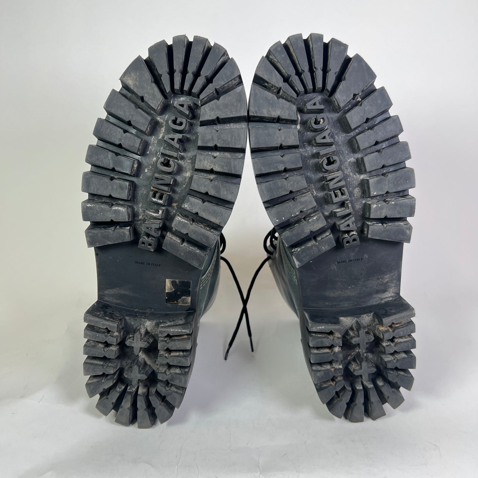 Balenciaga Worn Out Leather Strike Boots