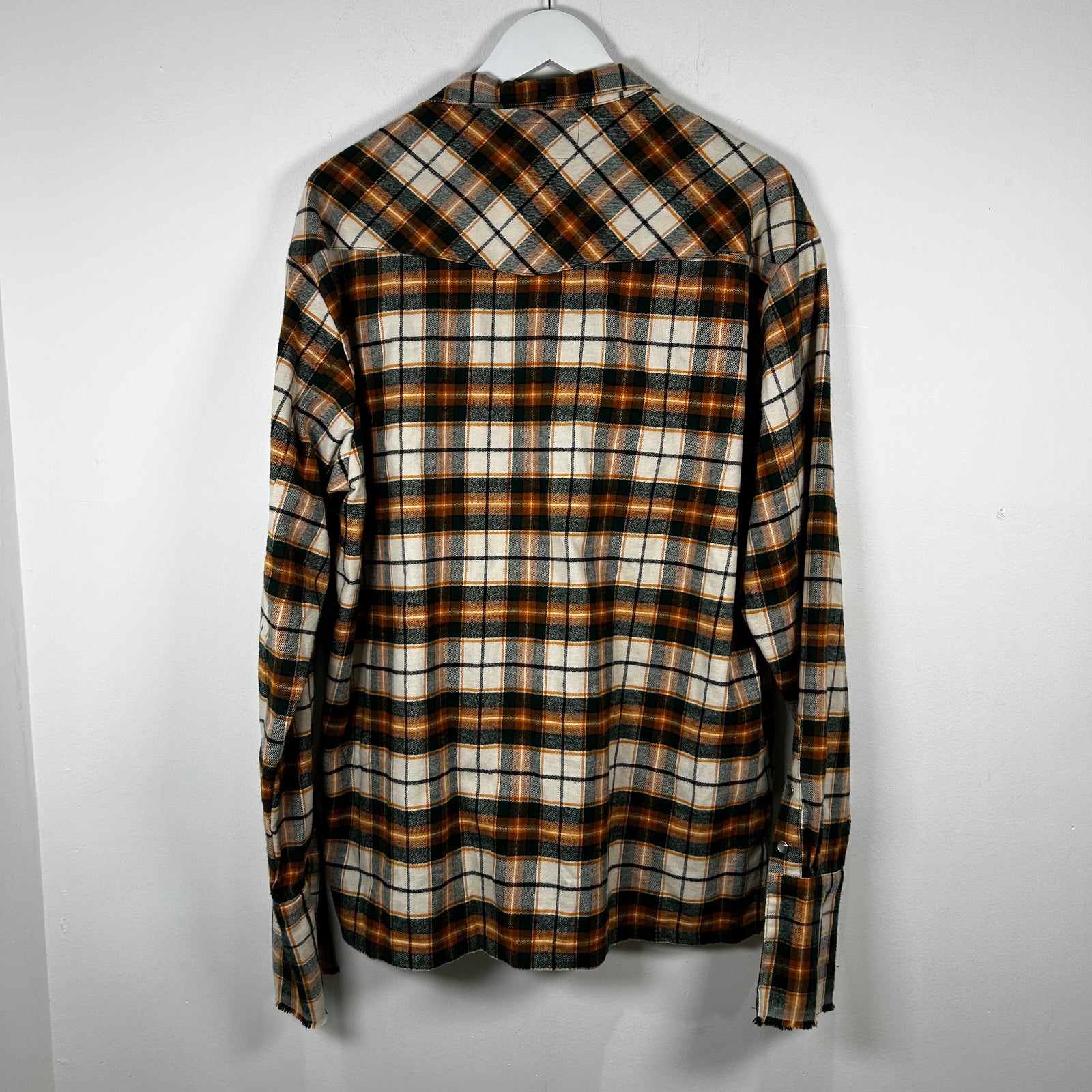 Greg Lauren Green/Yellow GL1 Flannel Size 4