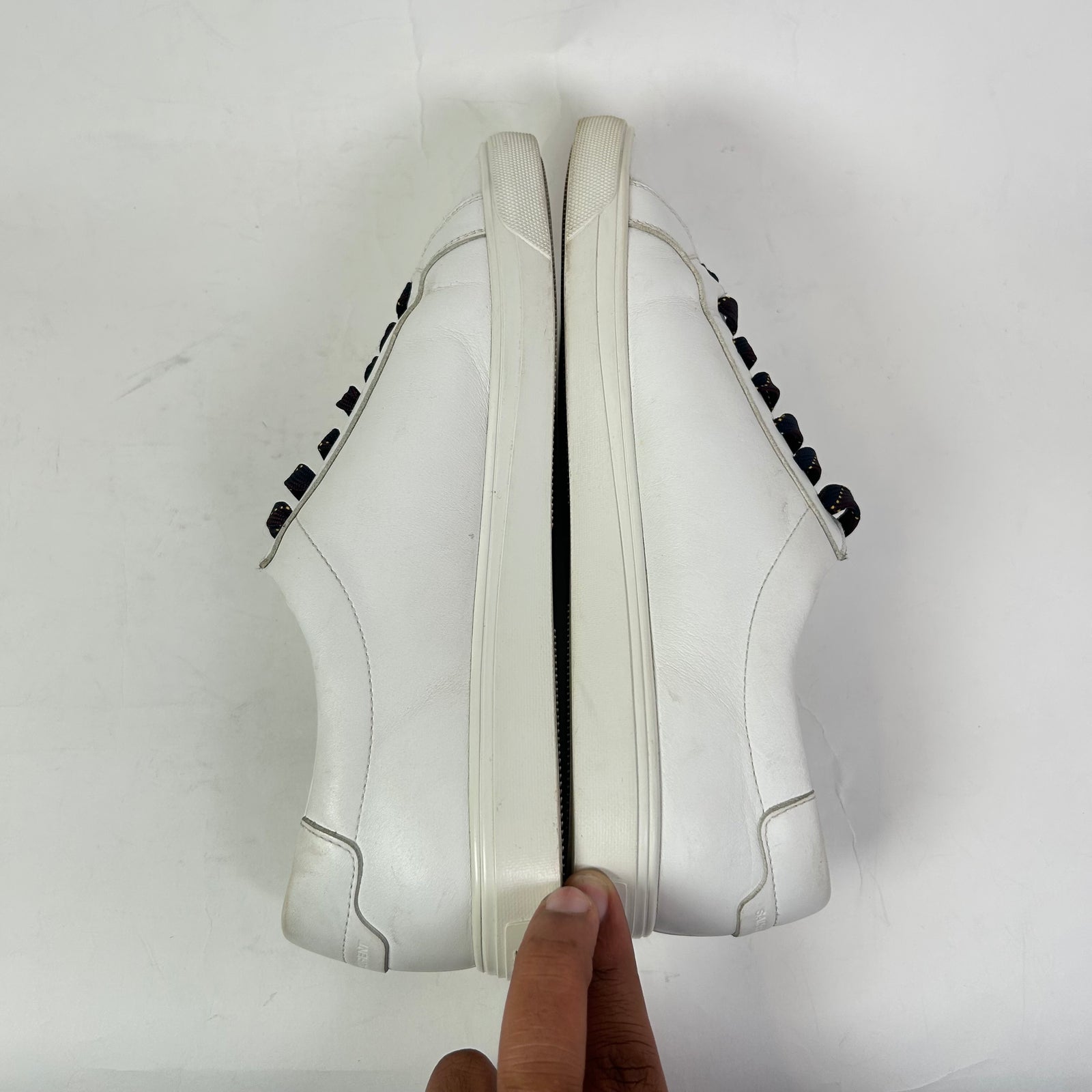 Saint Laurent White Andy Leather Low-Top Sneaker Size 42