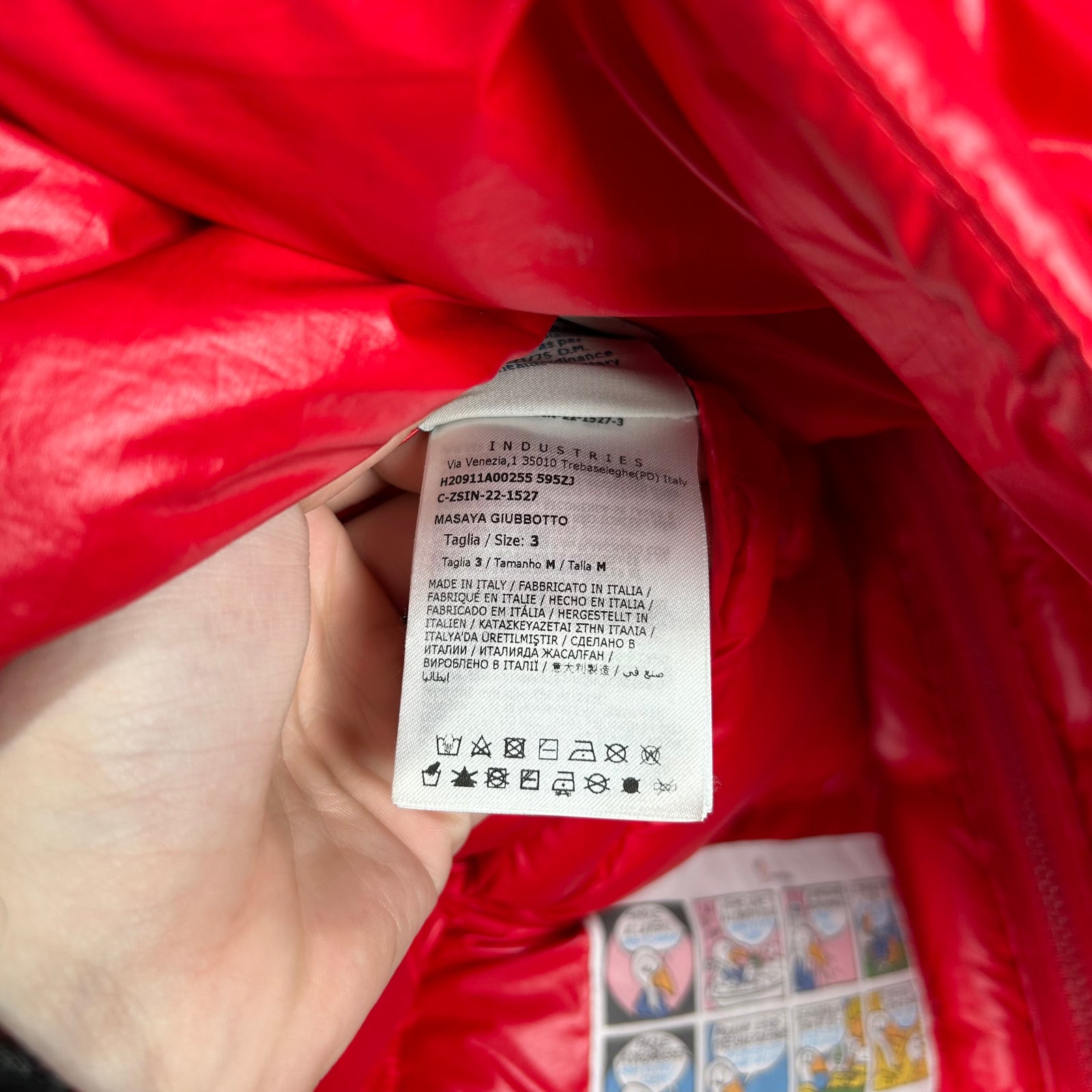 Moncler Red Maya Puffer Jacket Size 3