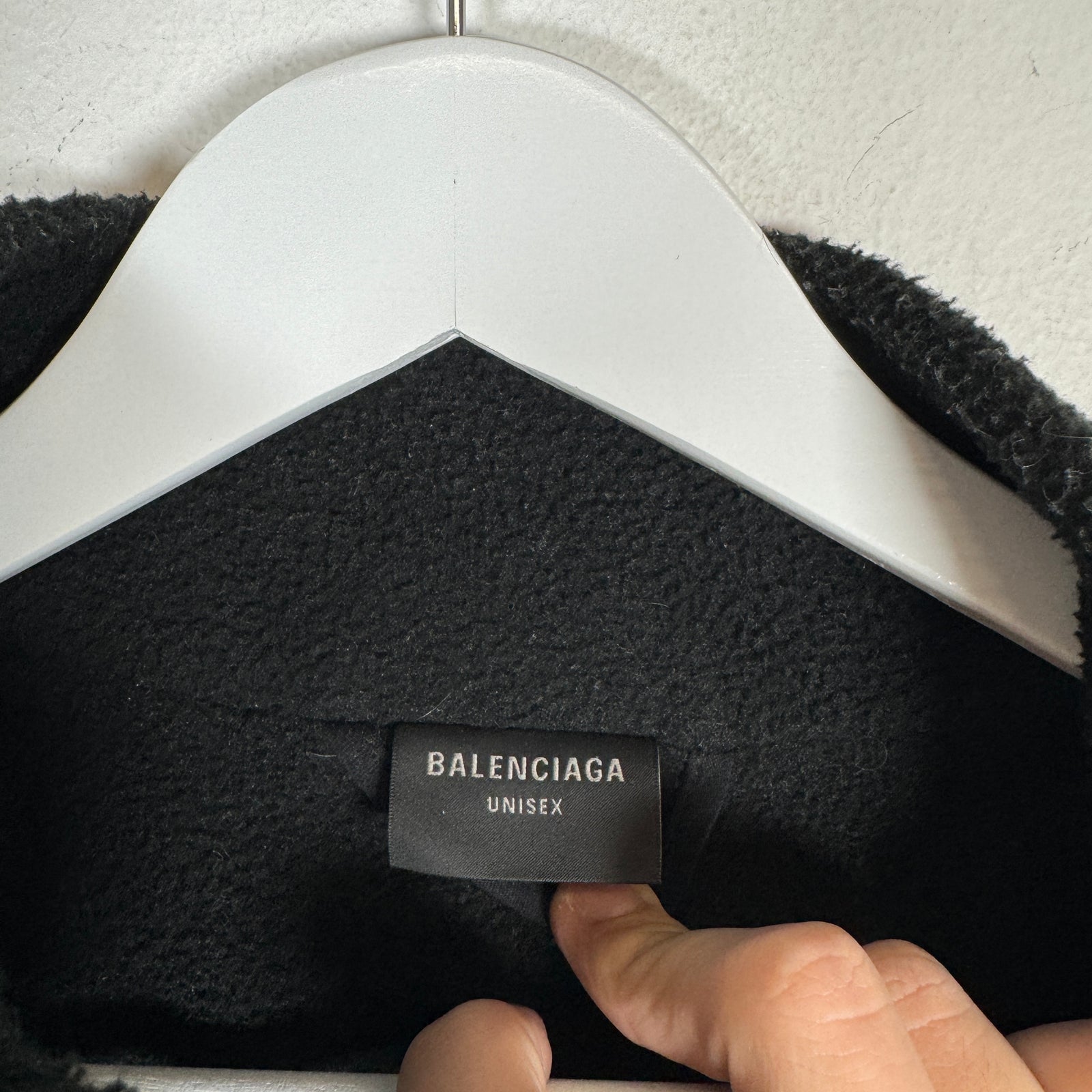 Balenciaga Black Campaign Fleece Pullover Size 2