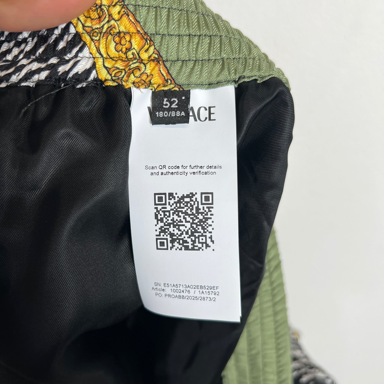 Versace Wild Cats Print Silk Twill Shorts