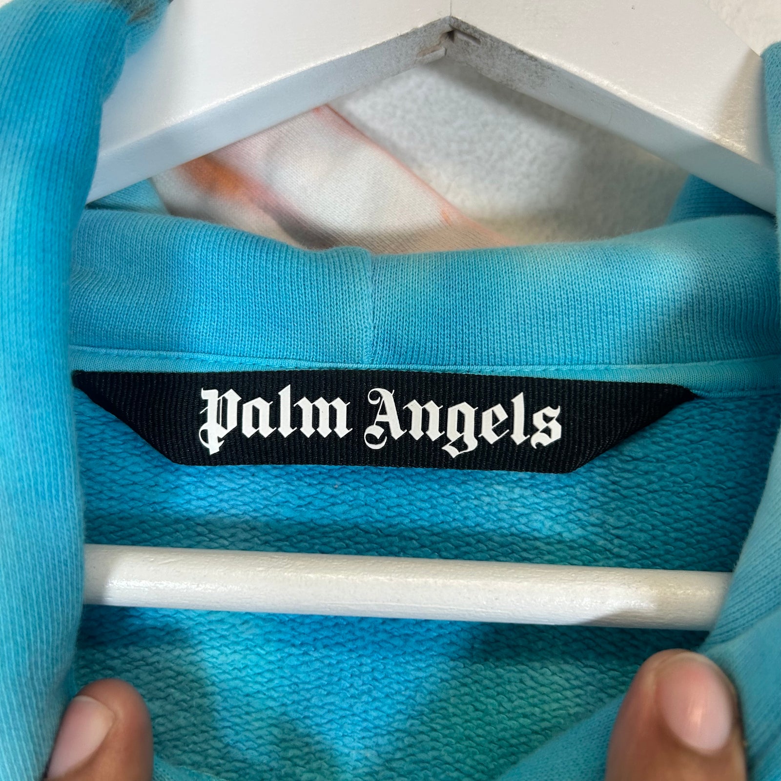 Palm Angels Tye Dye Logo Hoodie Size L