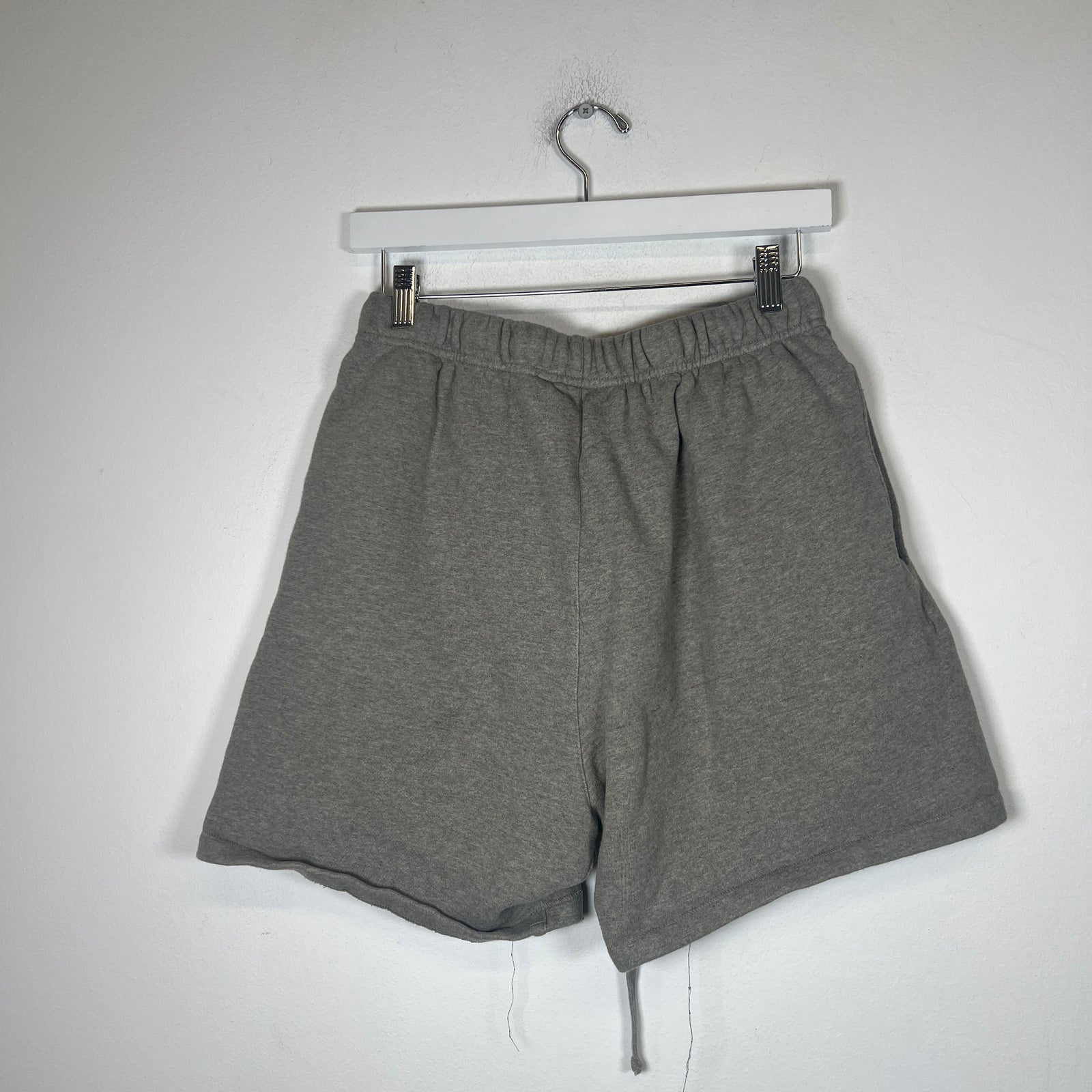 Essentials Grey Logo Shorts Size S