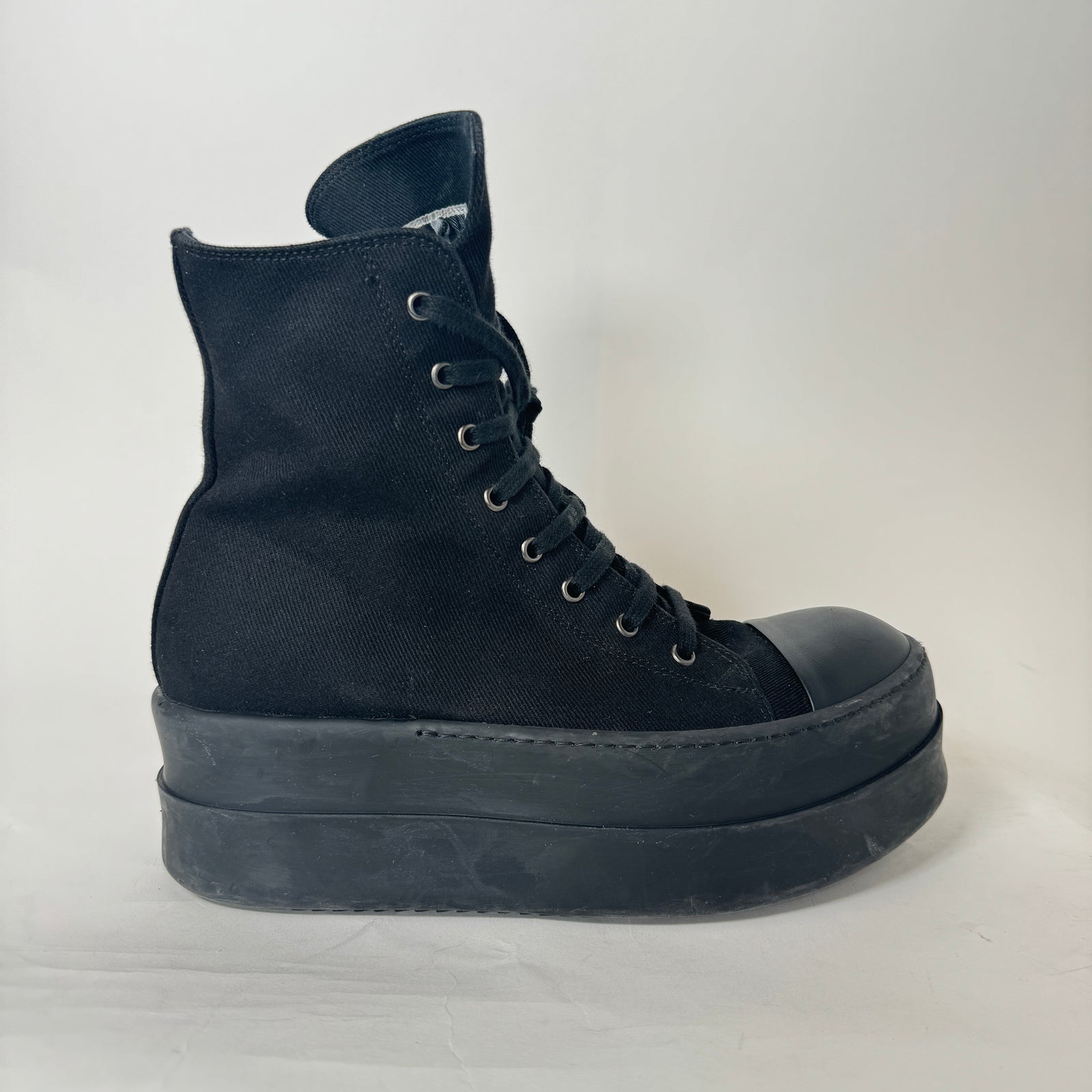 Rick Owens Drkshdw Black Mega Bumper Sneakers Size 42.5