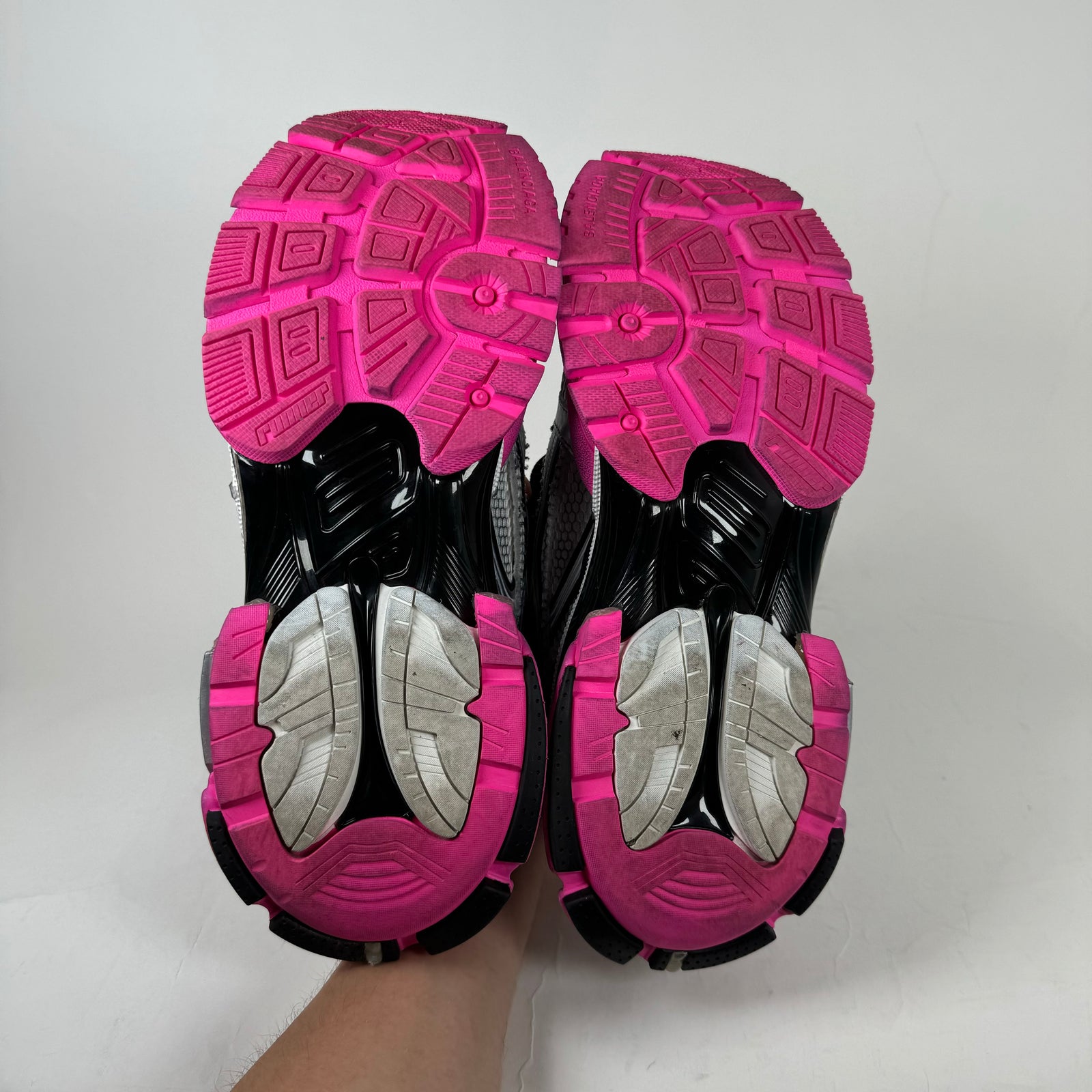 Balenciaga Black/Pink Runners Size 40