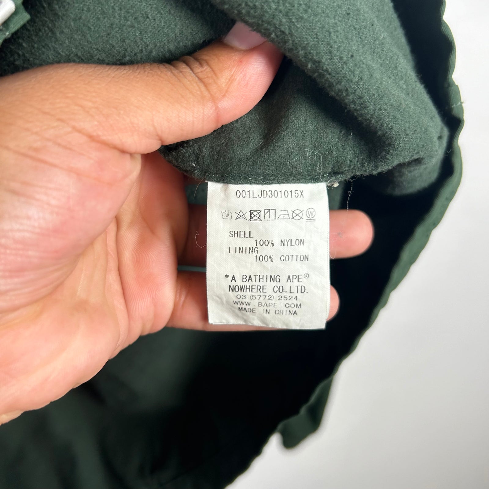 Bape Green College Coach Jacket Size M