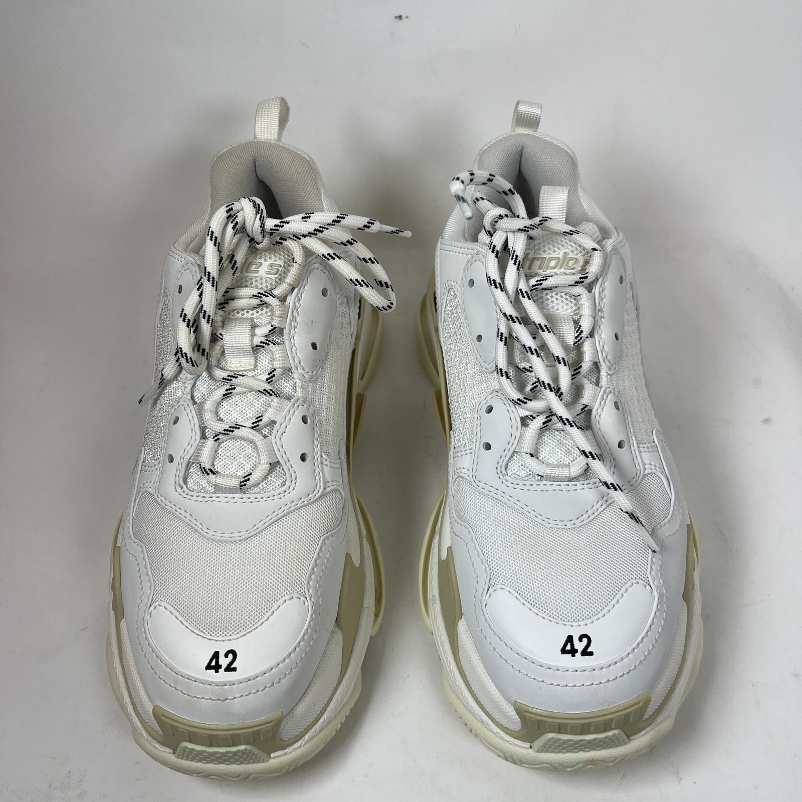 Balenciaga White Triple S Sneaker Size 42