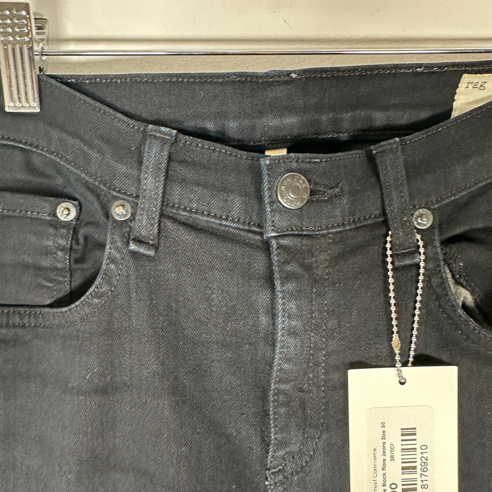 Rag & Bone Black Flare Jeans Size 29