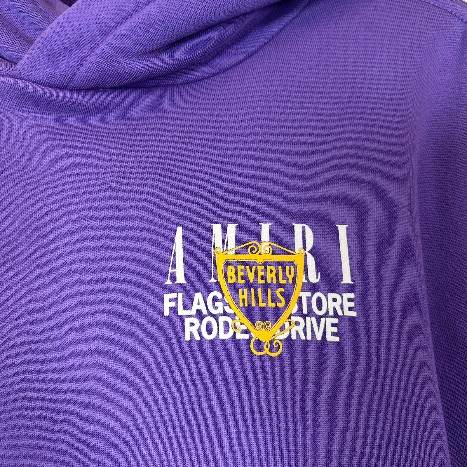 Amiri Purple Beverly Hills Exclusive Hoodie Size XL