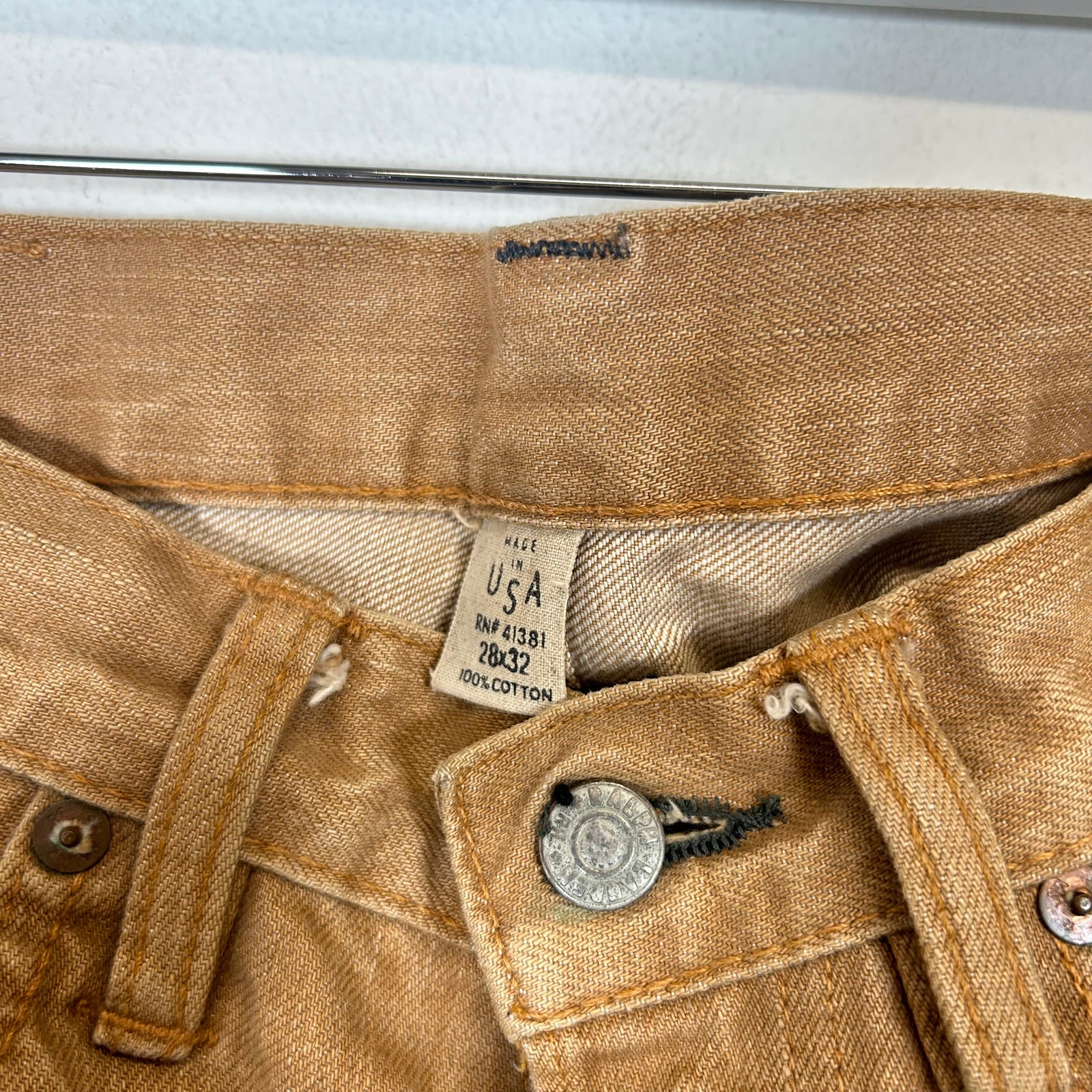 RRL Tan Slim Jeans Size 28