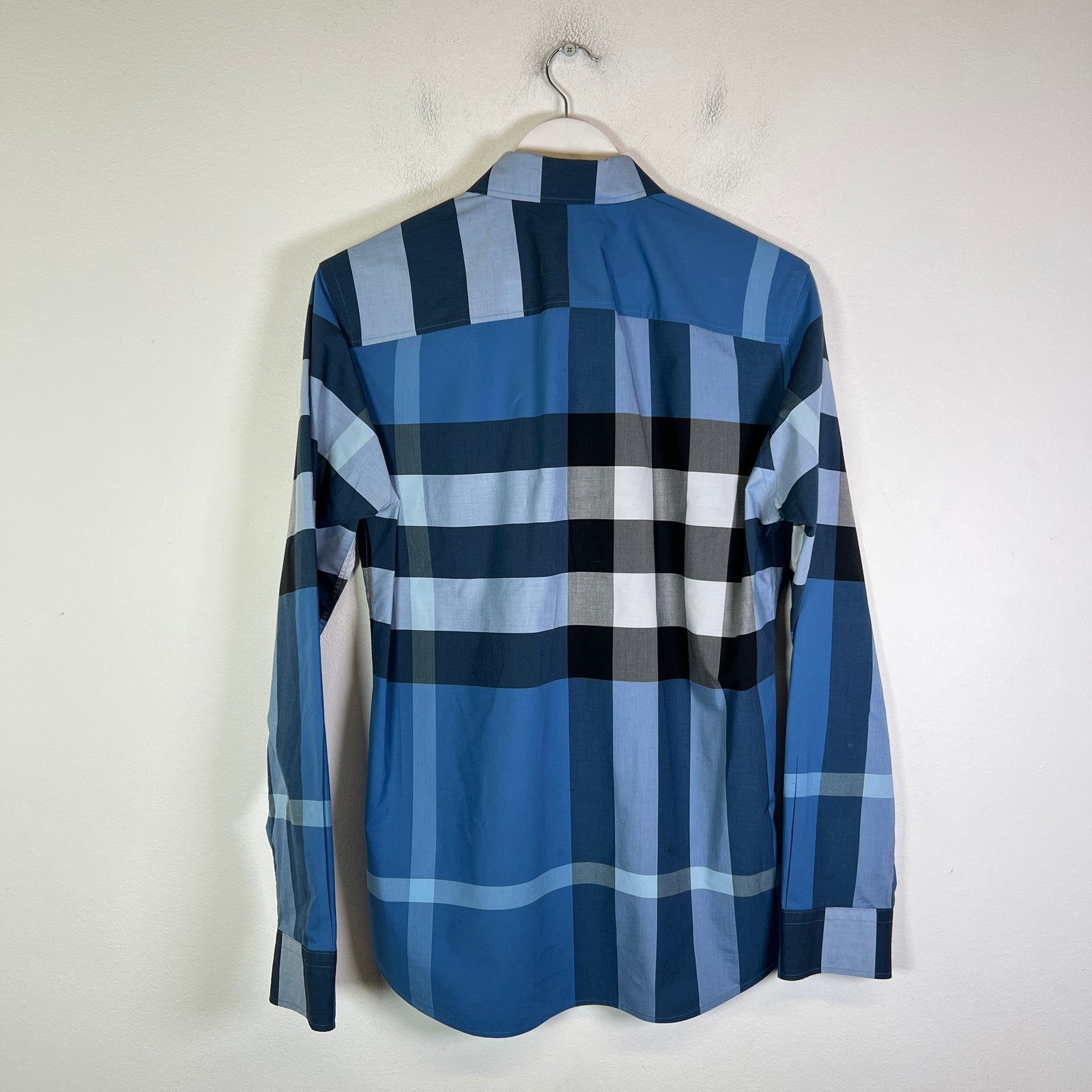 Burberry Blue Check Button-Up Shirt