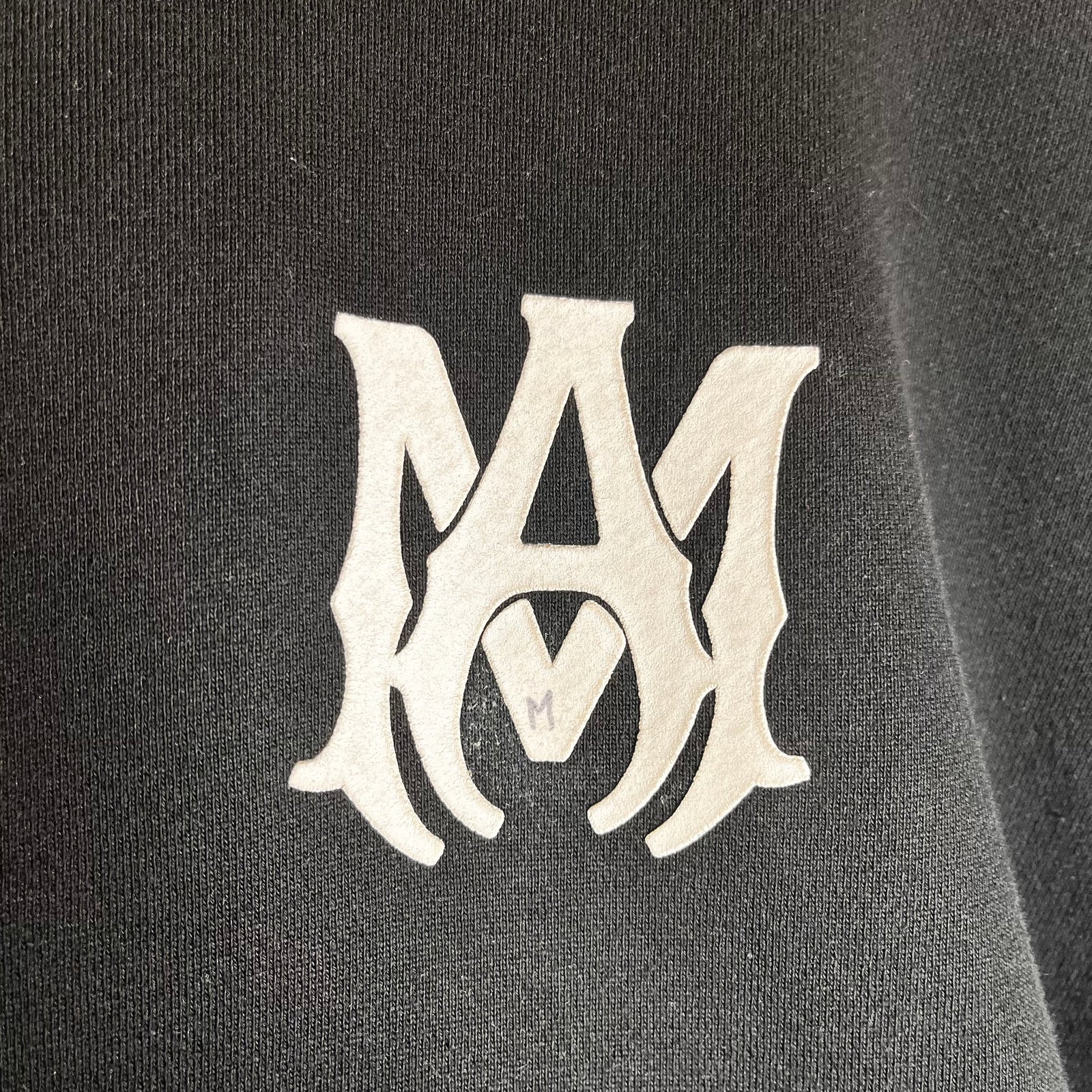 Amiri Black MA Core Hoodie Size M