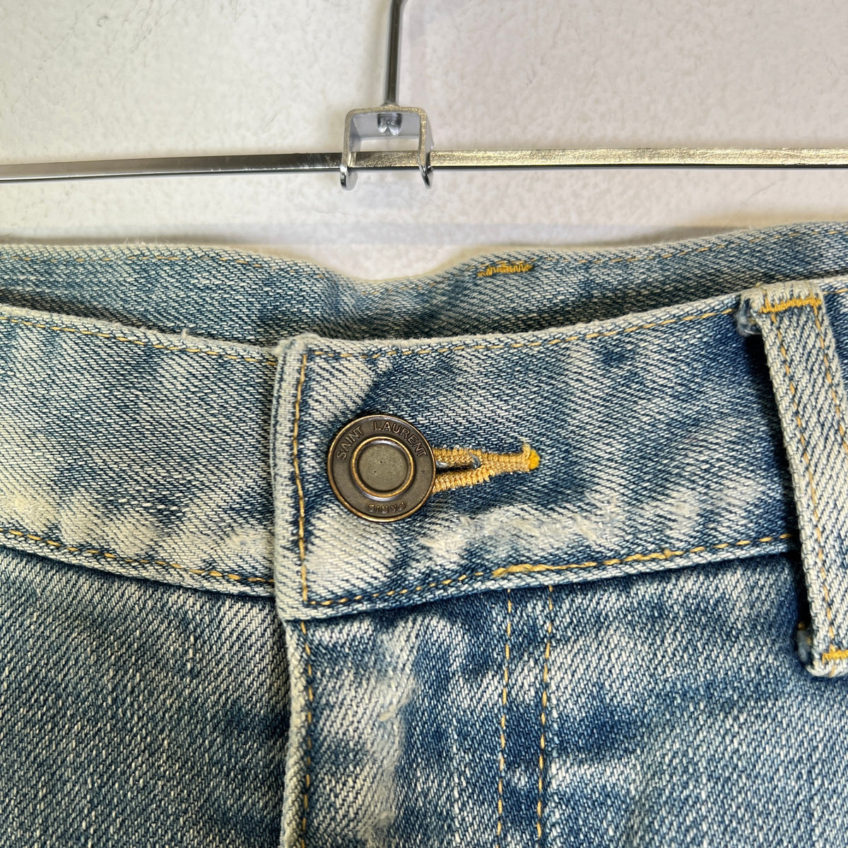 Saint Laurent FW14 D02 Crash Denim Jeans