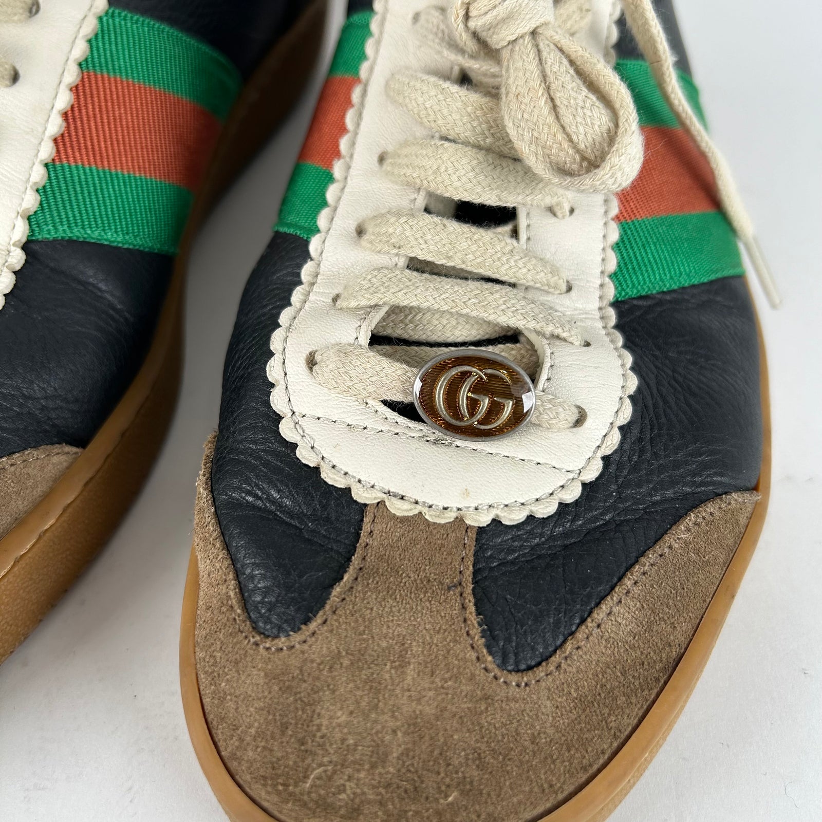 Gucci Black G74 Army Trainer Size 10.5