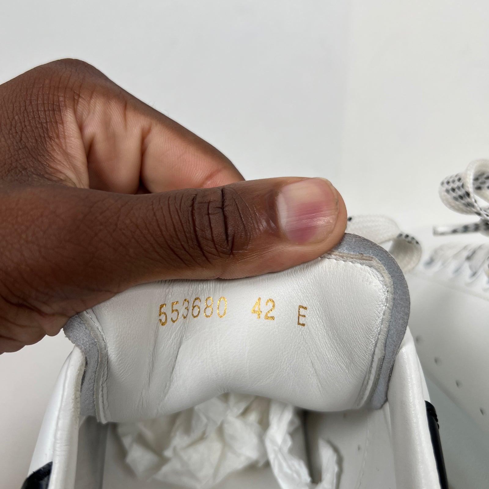 Alexander McQueen White/Black Sneaker Size 42