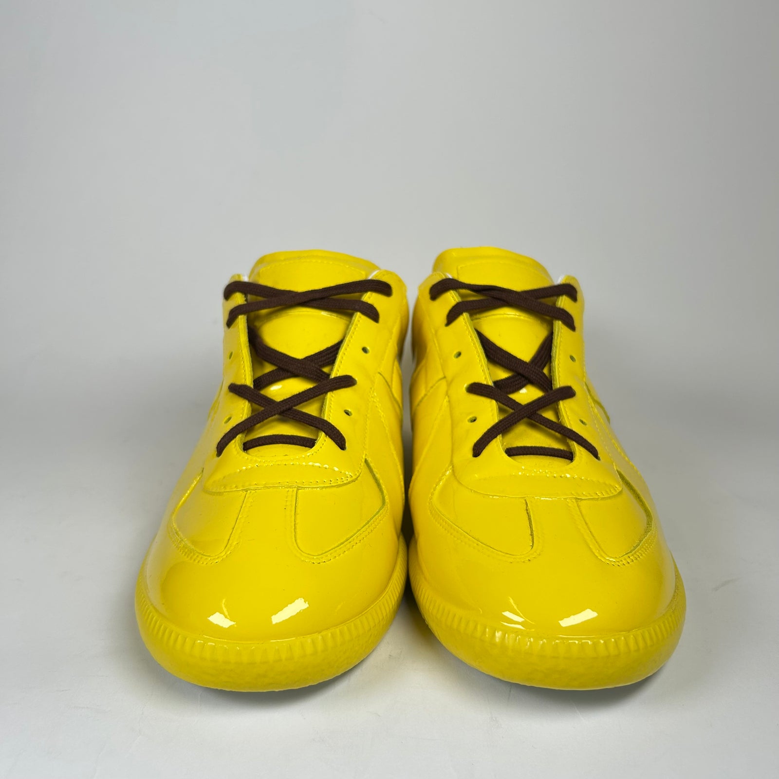 Maison Margiela Yellow Patent Leather Gats Size 45