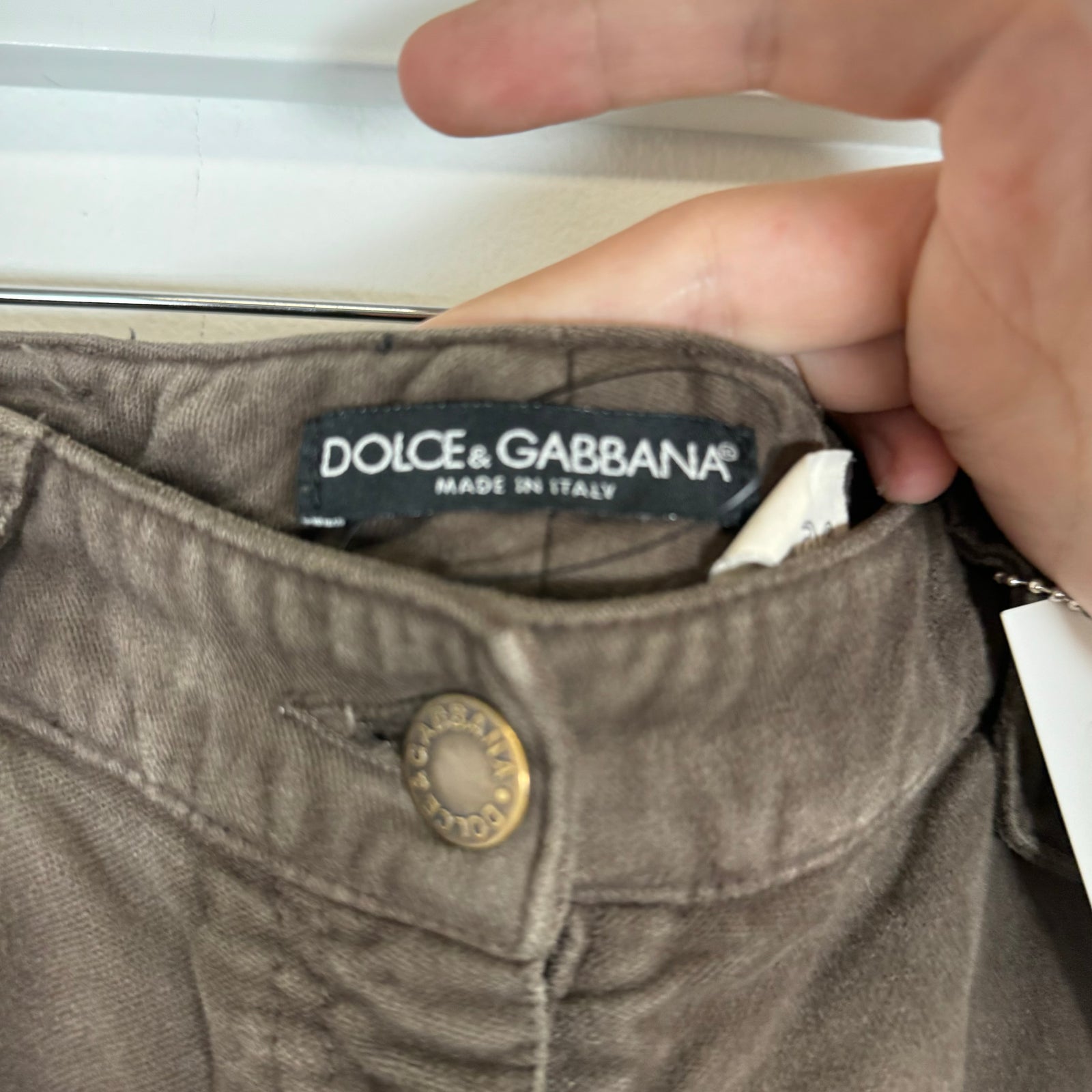 Dolce Gabbana Flared Brown Pants Size 29