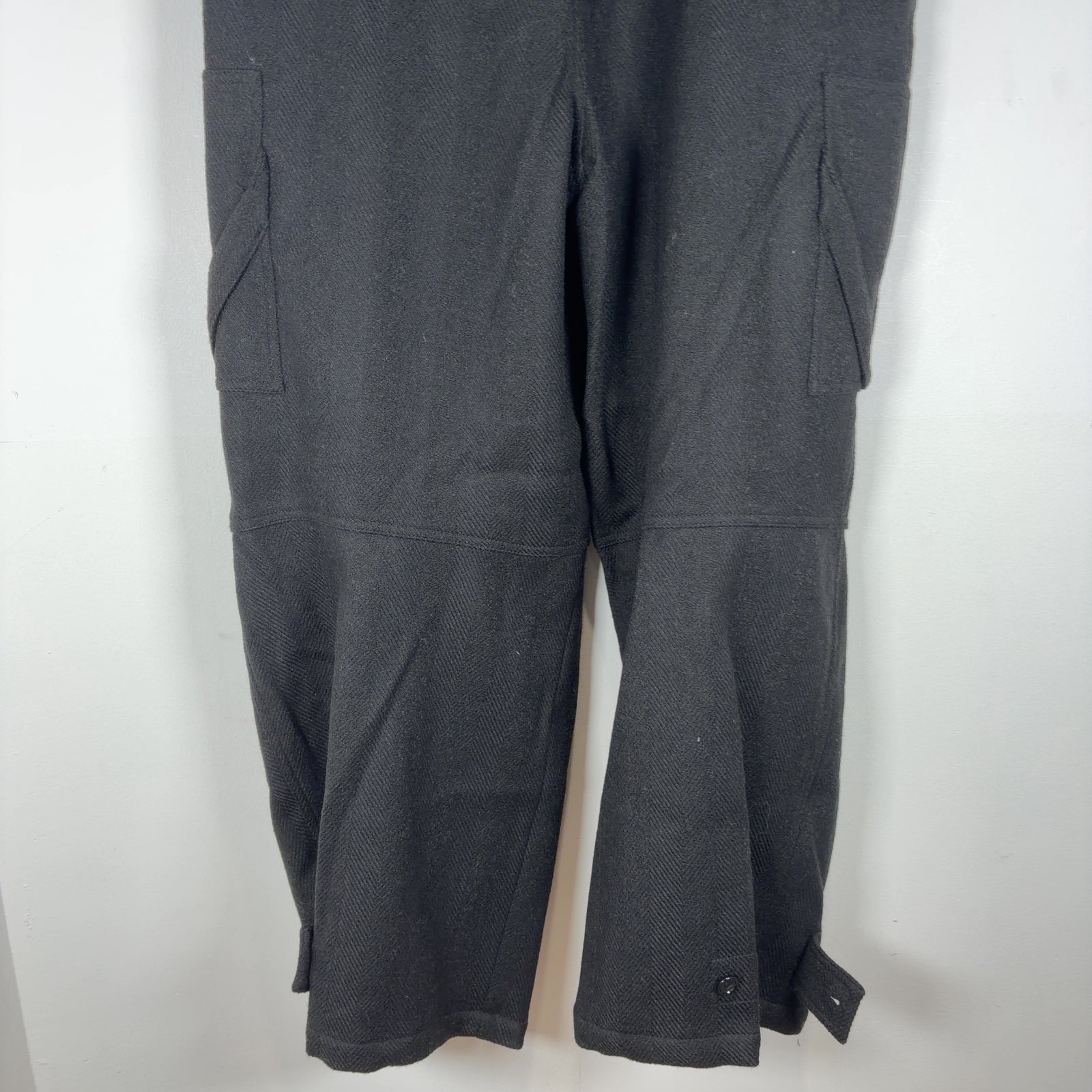 Bottega Veneta Herringbone Wool Cargo Pants