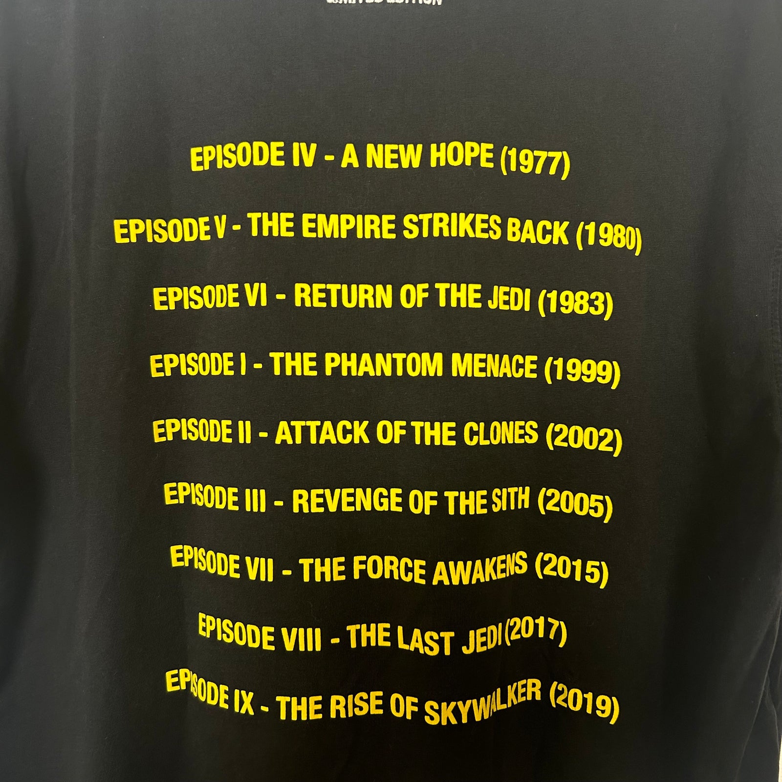 Vetements Star Wars Black T-shirt Size M