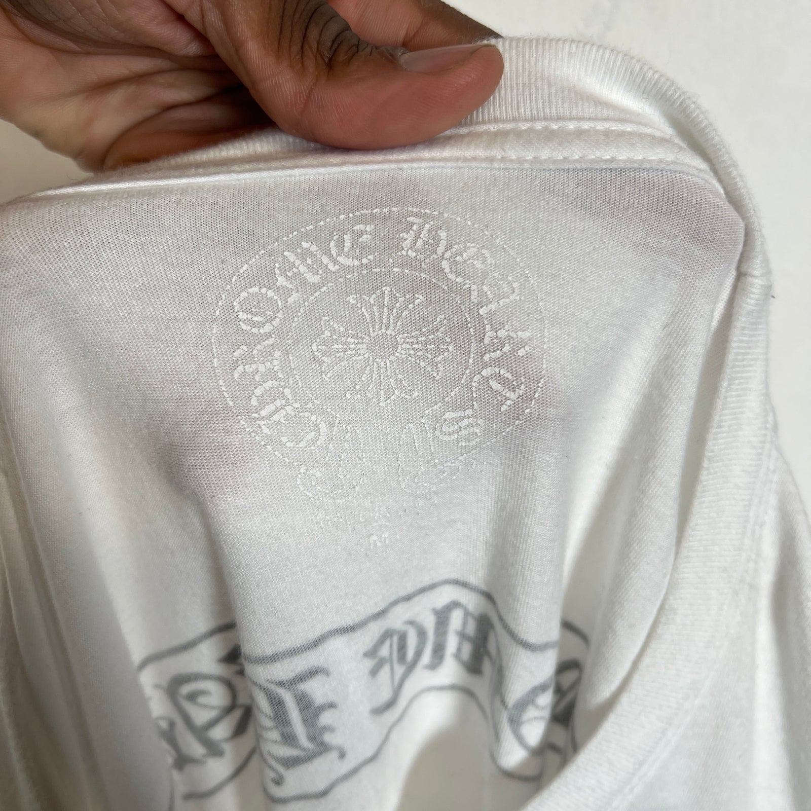 Chrome Hearts White Multicolor Cemetery Cross Longsleeve Size M