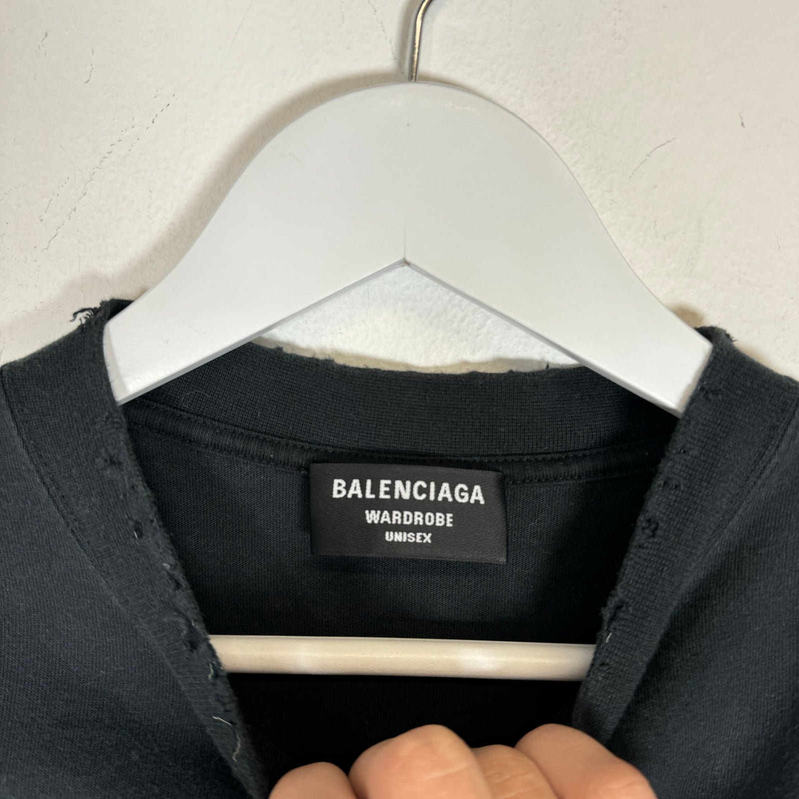 Balenciaga Black Campaign Logo Tee Size S