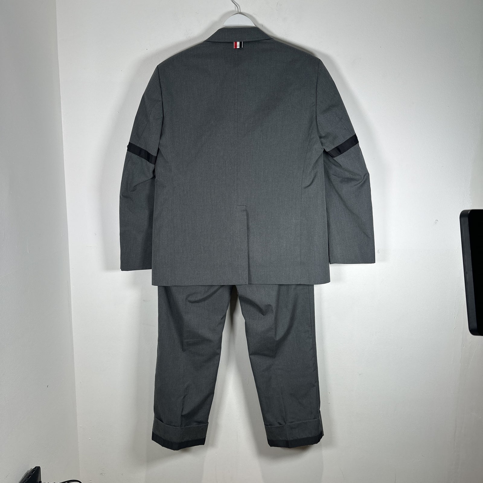 Thom Browne Grey Side Button Two Piece Suit Size S
