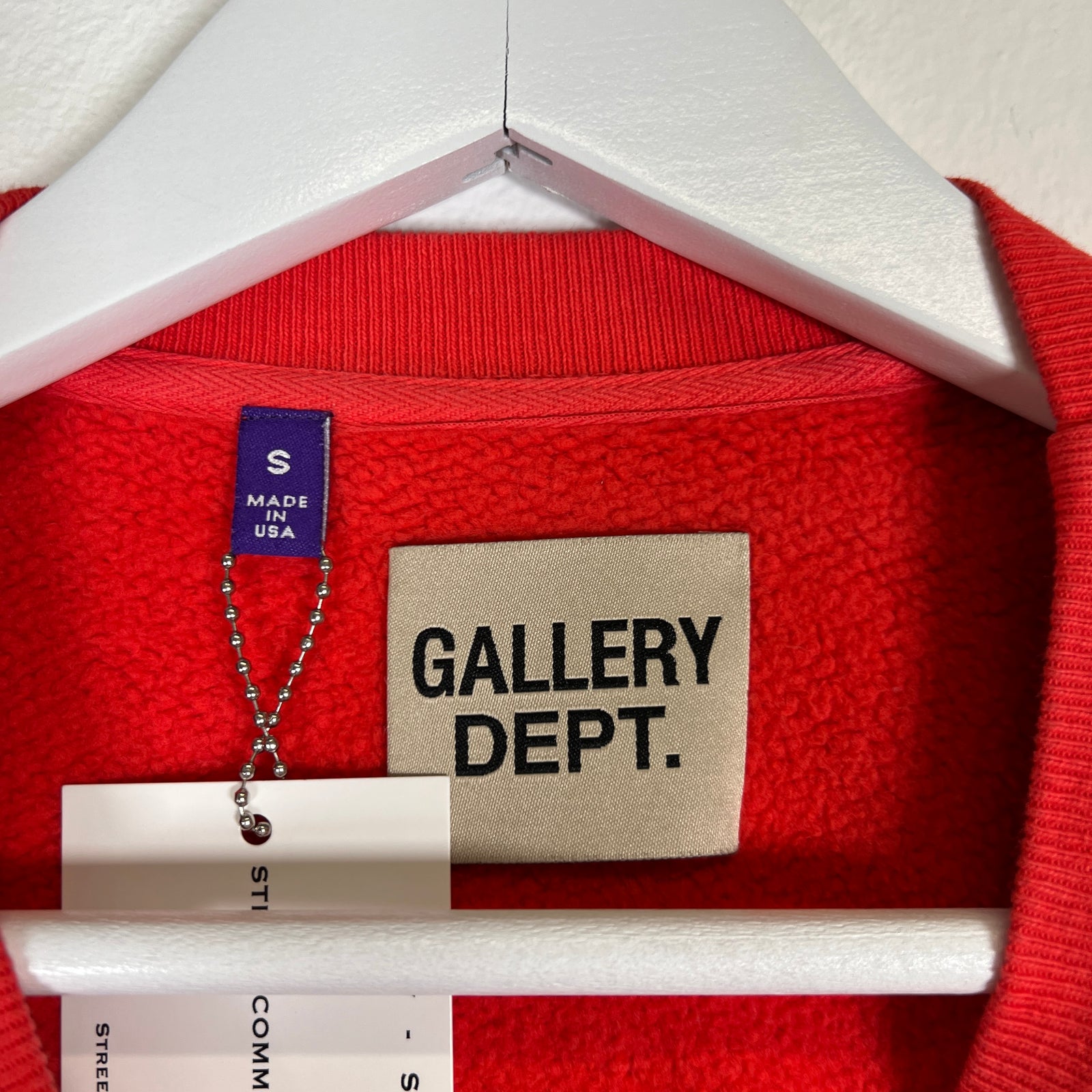 Gallery Dept Red Chateau Josue Crewneck Size S