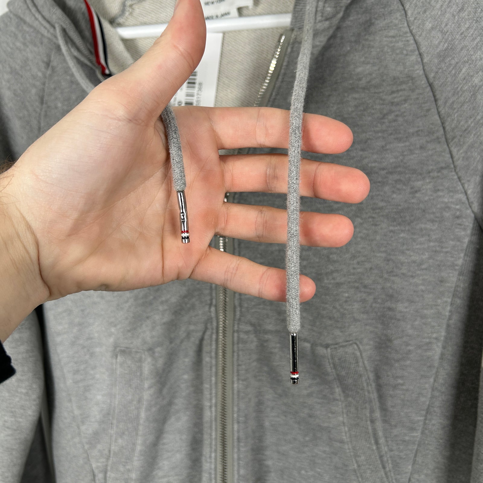Thom Browne 4-Bar Zip Up Hoodie Size 2