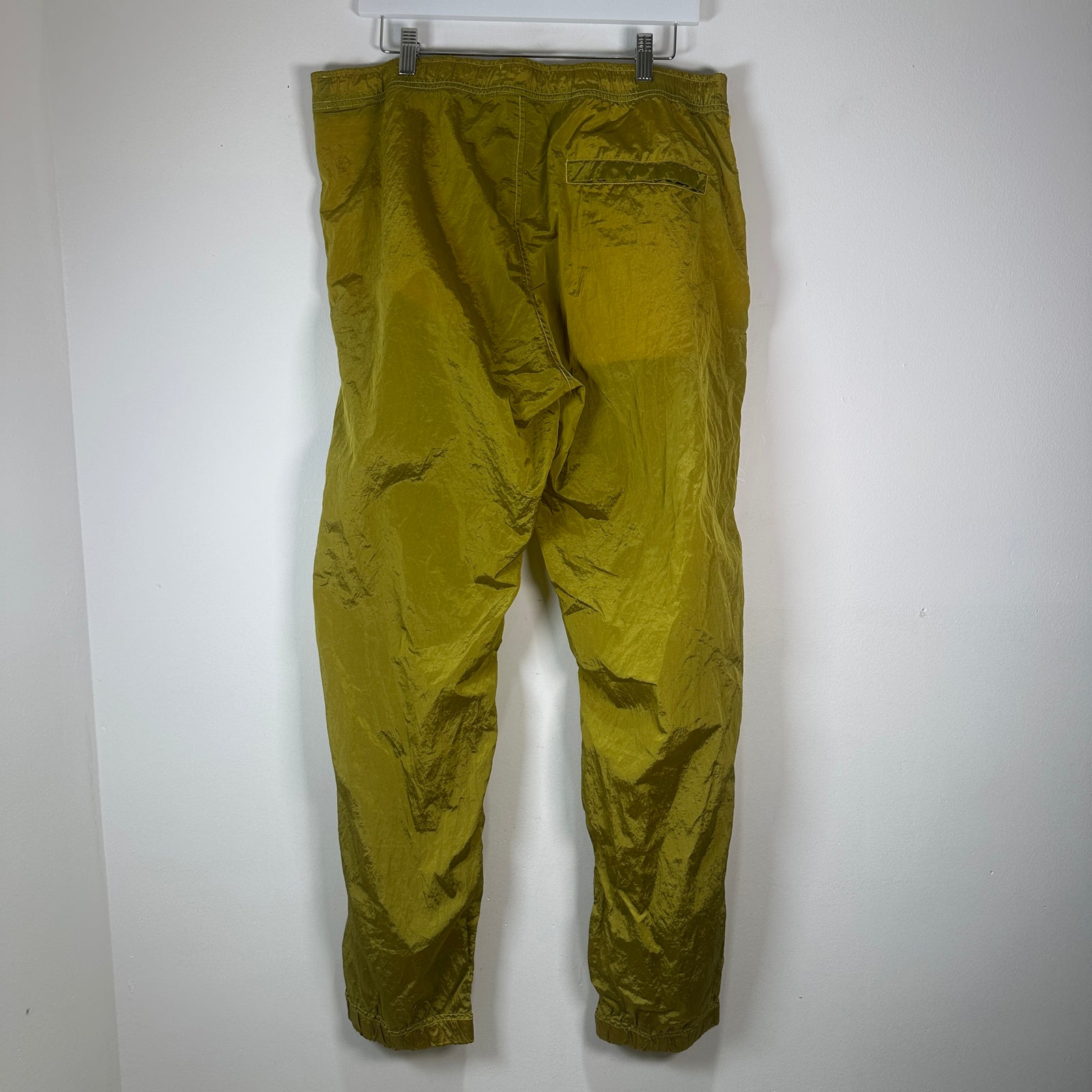 Stone Island Mustard Yellow Nylon Cargo Pants Size 36