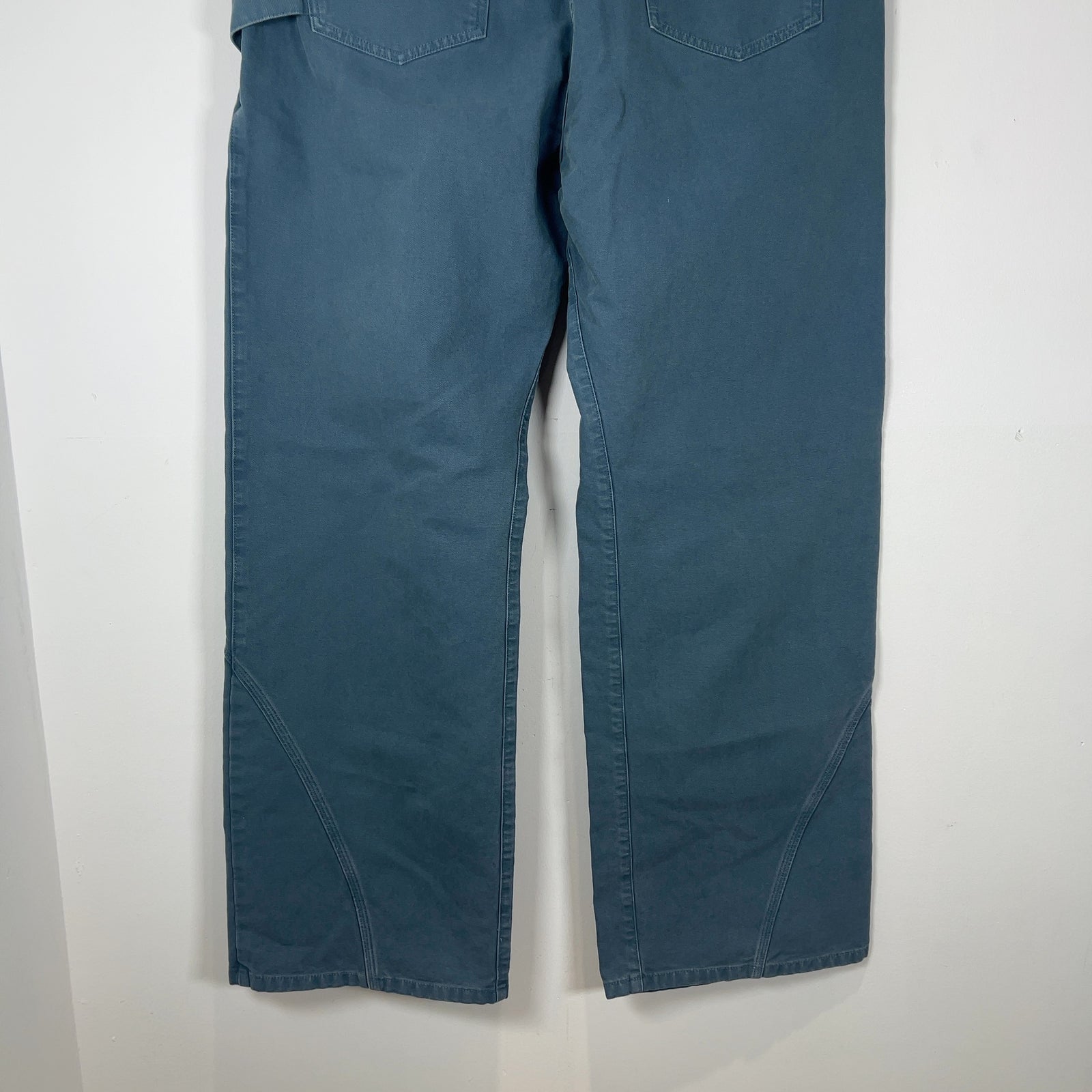 JW Anderson Blue 'Twisted' Workwear Canvas Pants