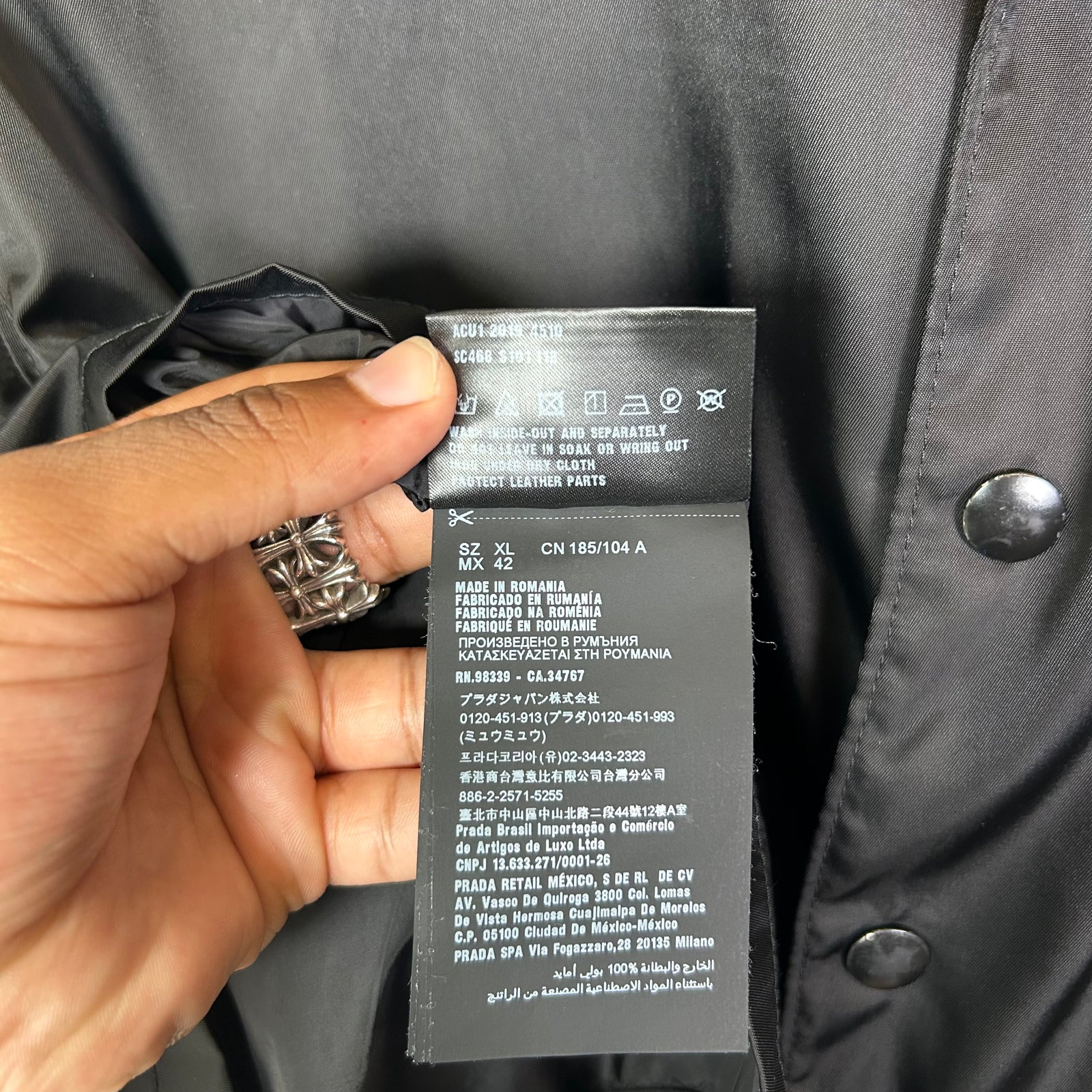 Prada Re-Nylon Logo Button-Up Shirt
