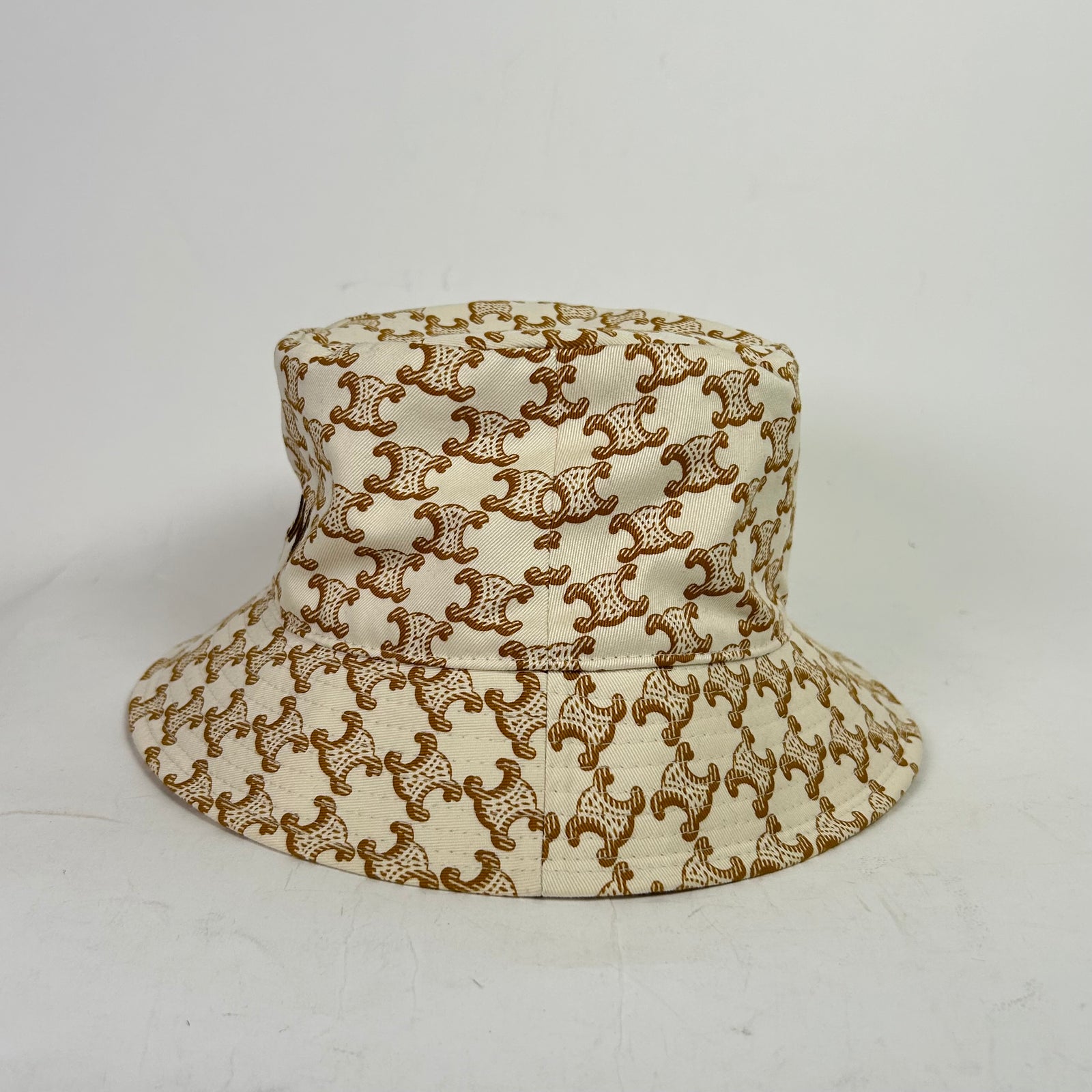 Celine Triomphe Monogram Canvas Bucket Hat