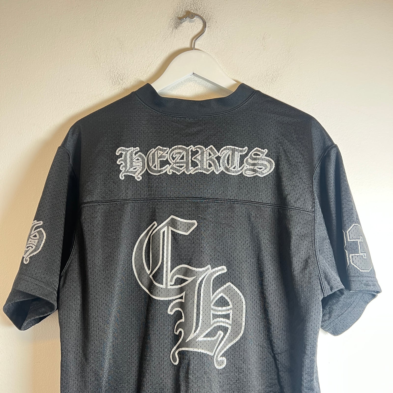 Chrome Hearts Black Mesh Short Sleeve Jersey Size M