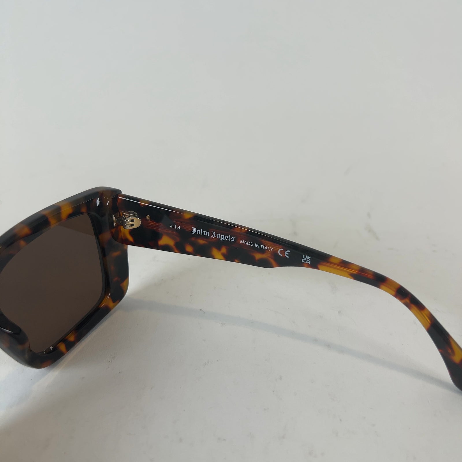 Palm Angels Large Square Tortoise Shell Frame Sunglasses