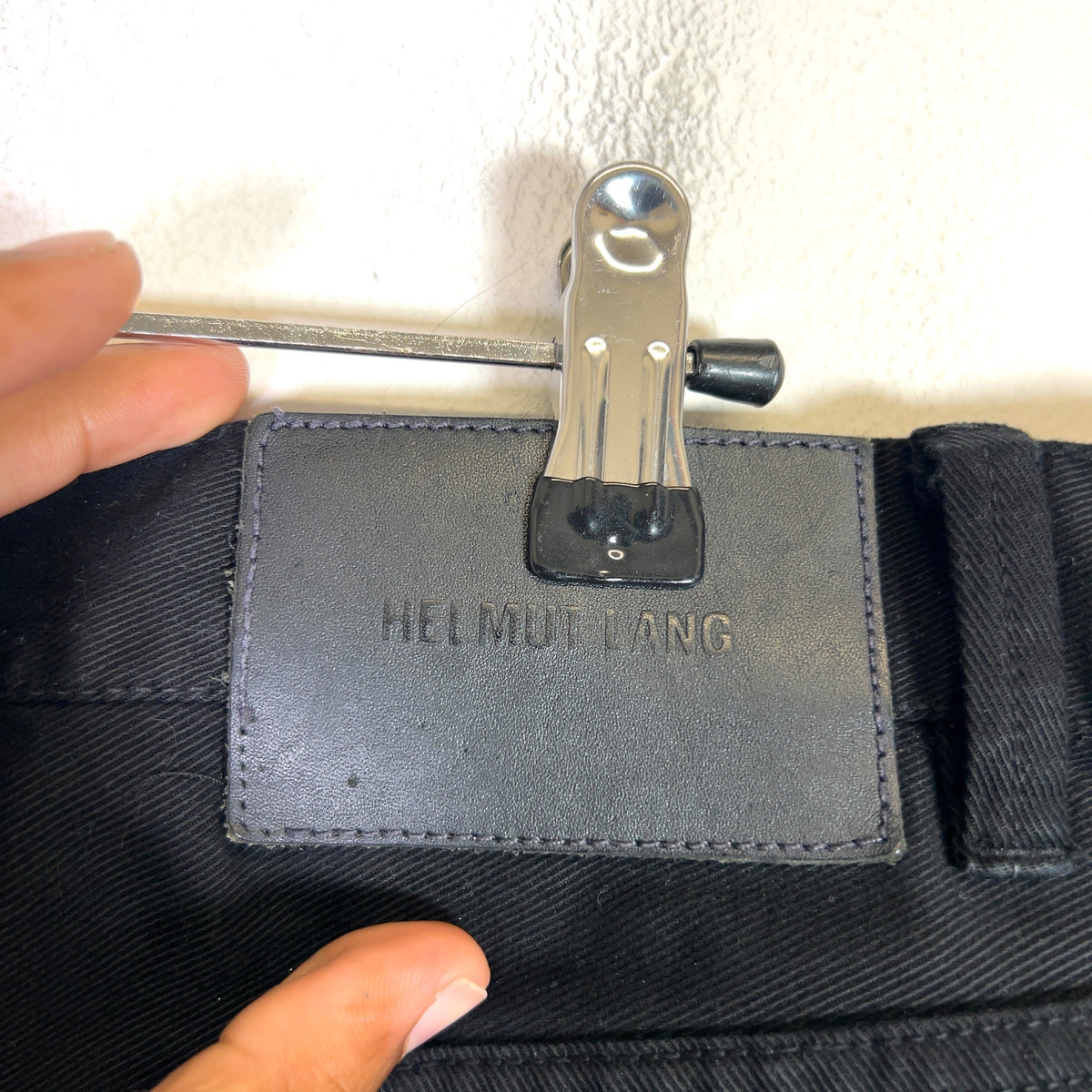 Helmut Lang Black Distressed Jeans