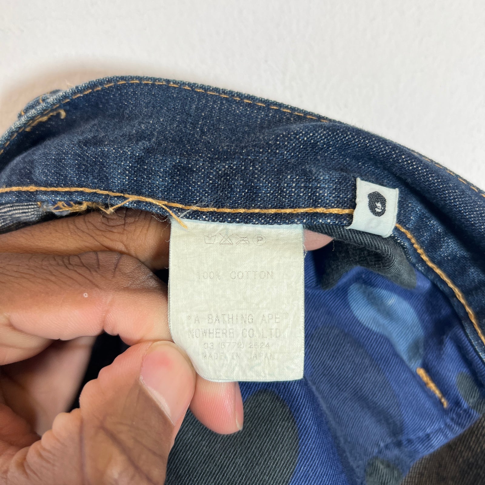 A Bathing Ape 'Twin Sta' Loose Fit Jeans Size 36