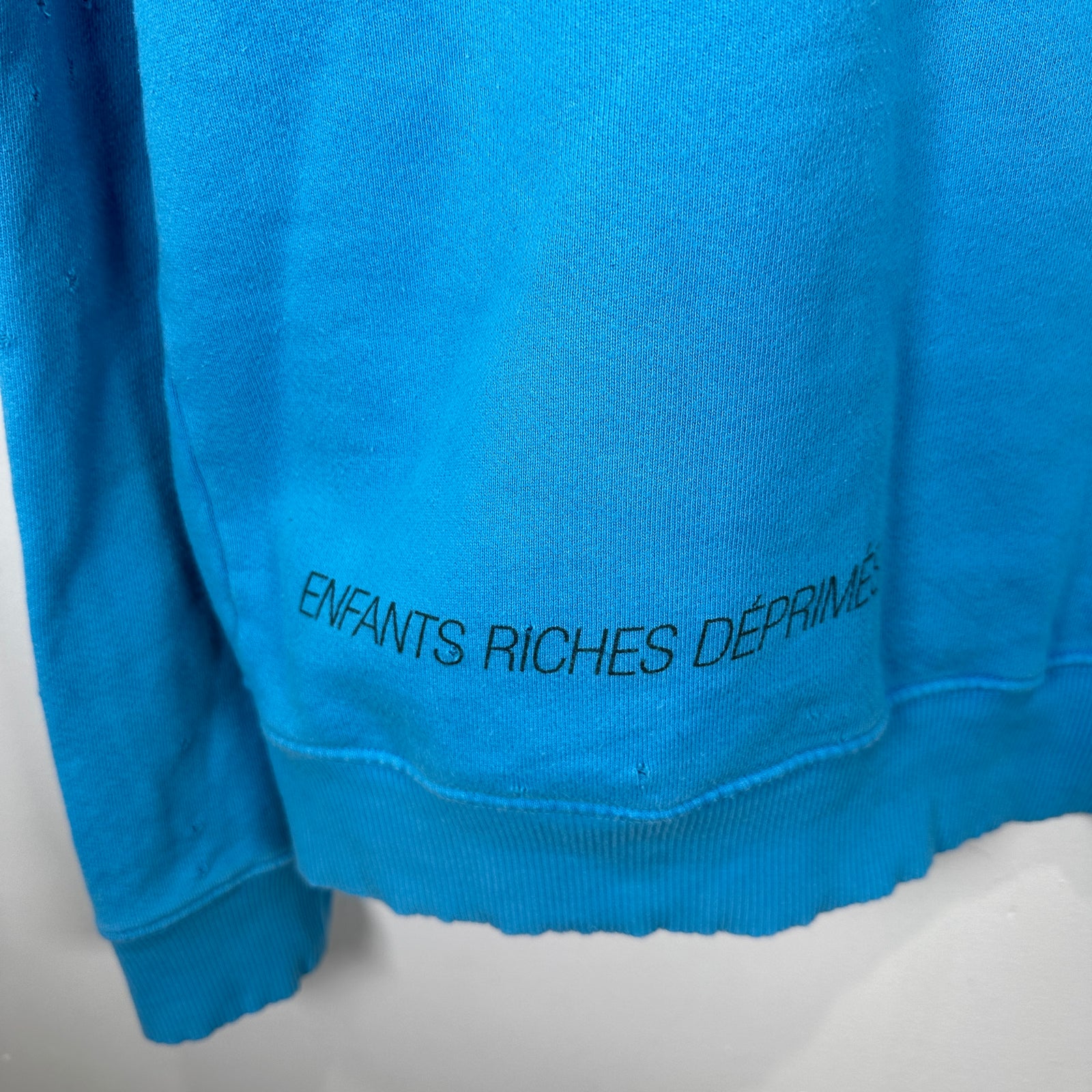 Enfants Riches Deprimes Blue 'Tropic of Cancer' Sweater Size XL