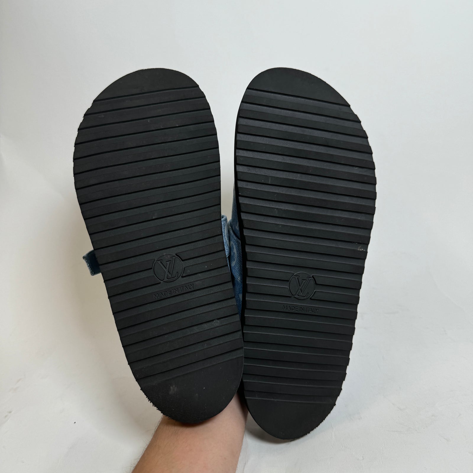 Louis Vuitton Denim Cozy Mules Size 38