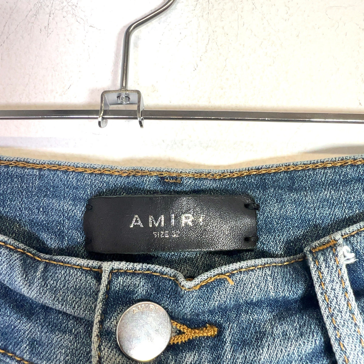 Amiri MX1 Black Patch Denim Jeans