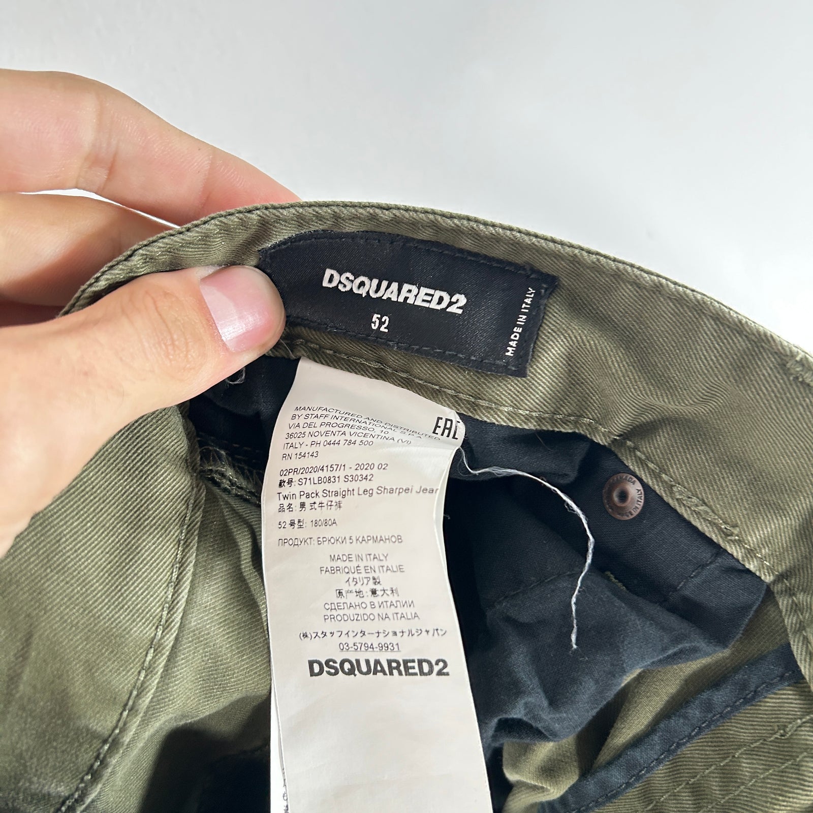 Dsquared Double Waist Jeans Size 32