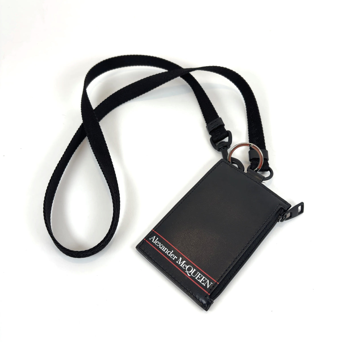 Alexander McQueen Leather Card Holder Lanyard Bag