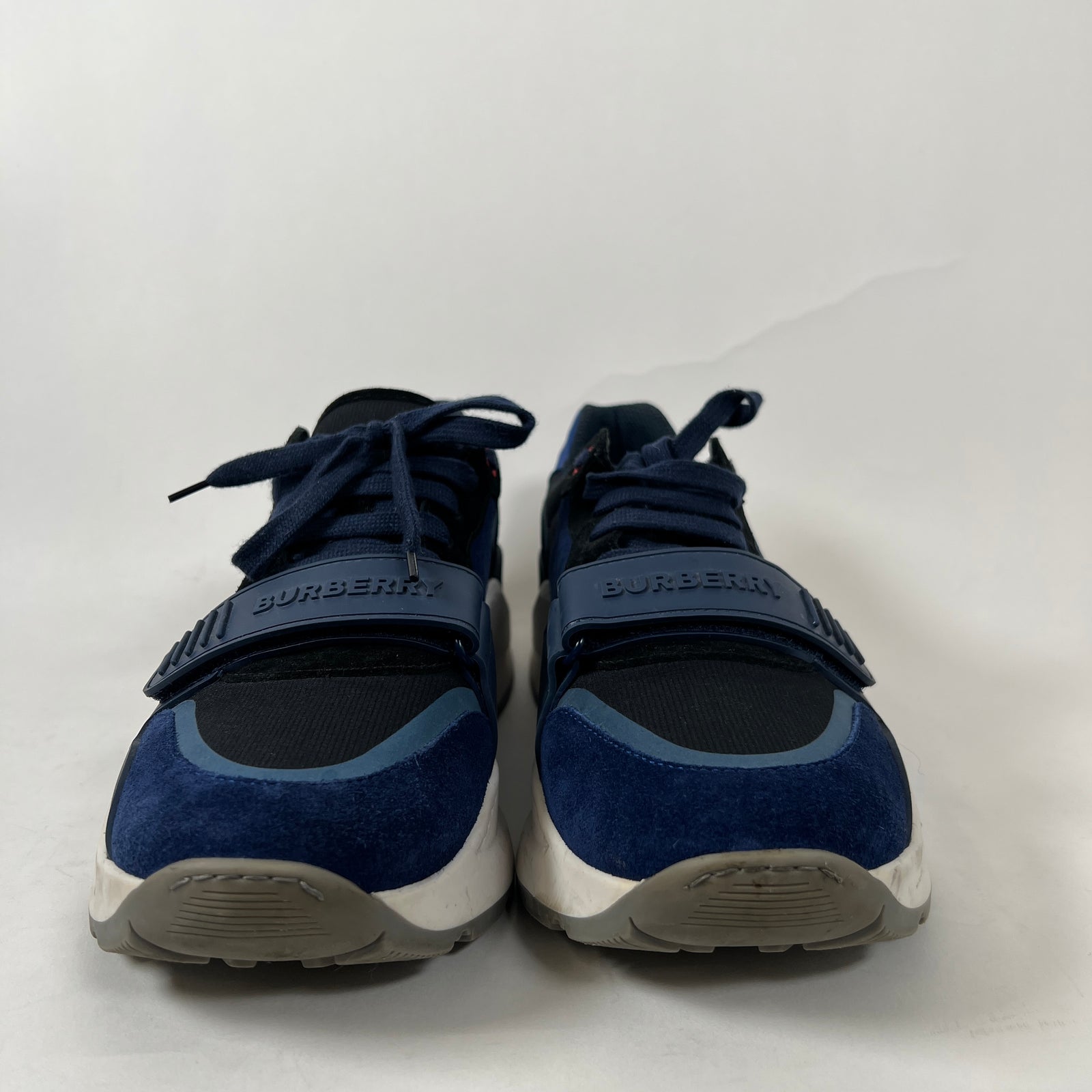 Burberry Blue Ramsey Low Top Size 10