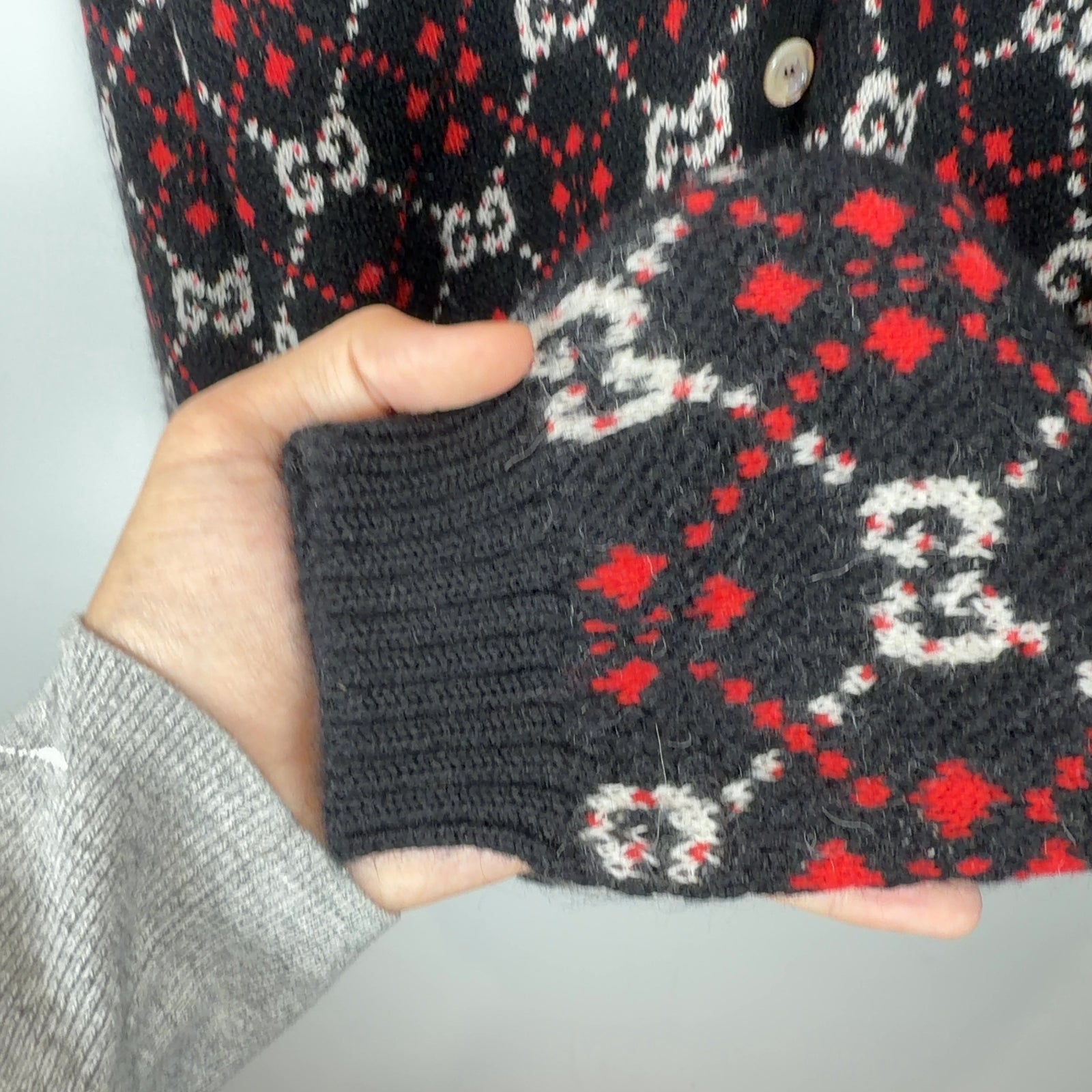 Gucci GG Diamond Wool Cardigan
