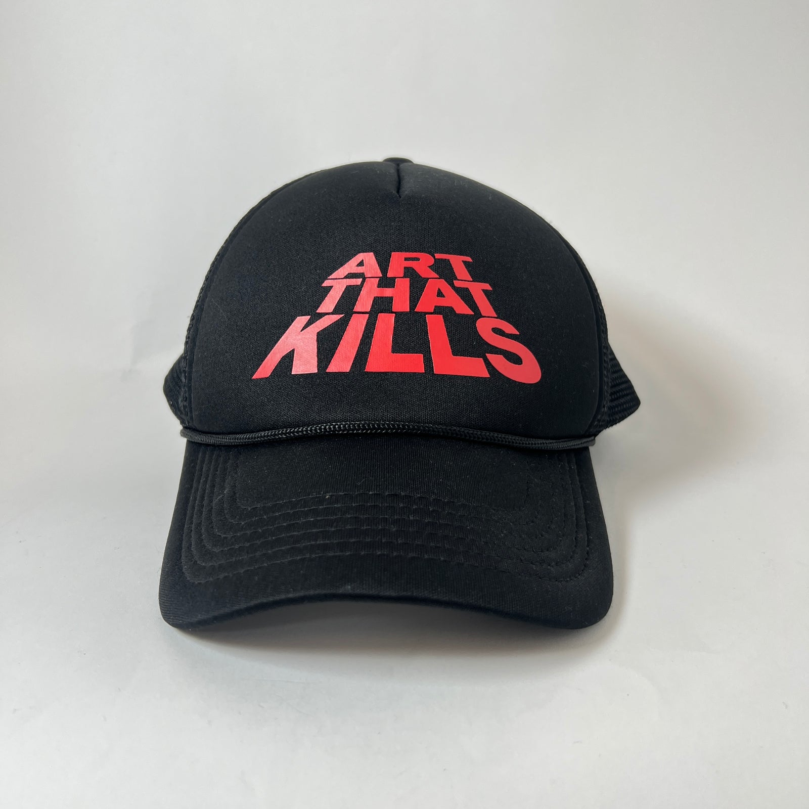 Gallery Dept Black/Red 'Art That Kills' Trucker Hat