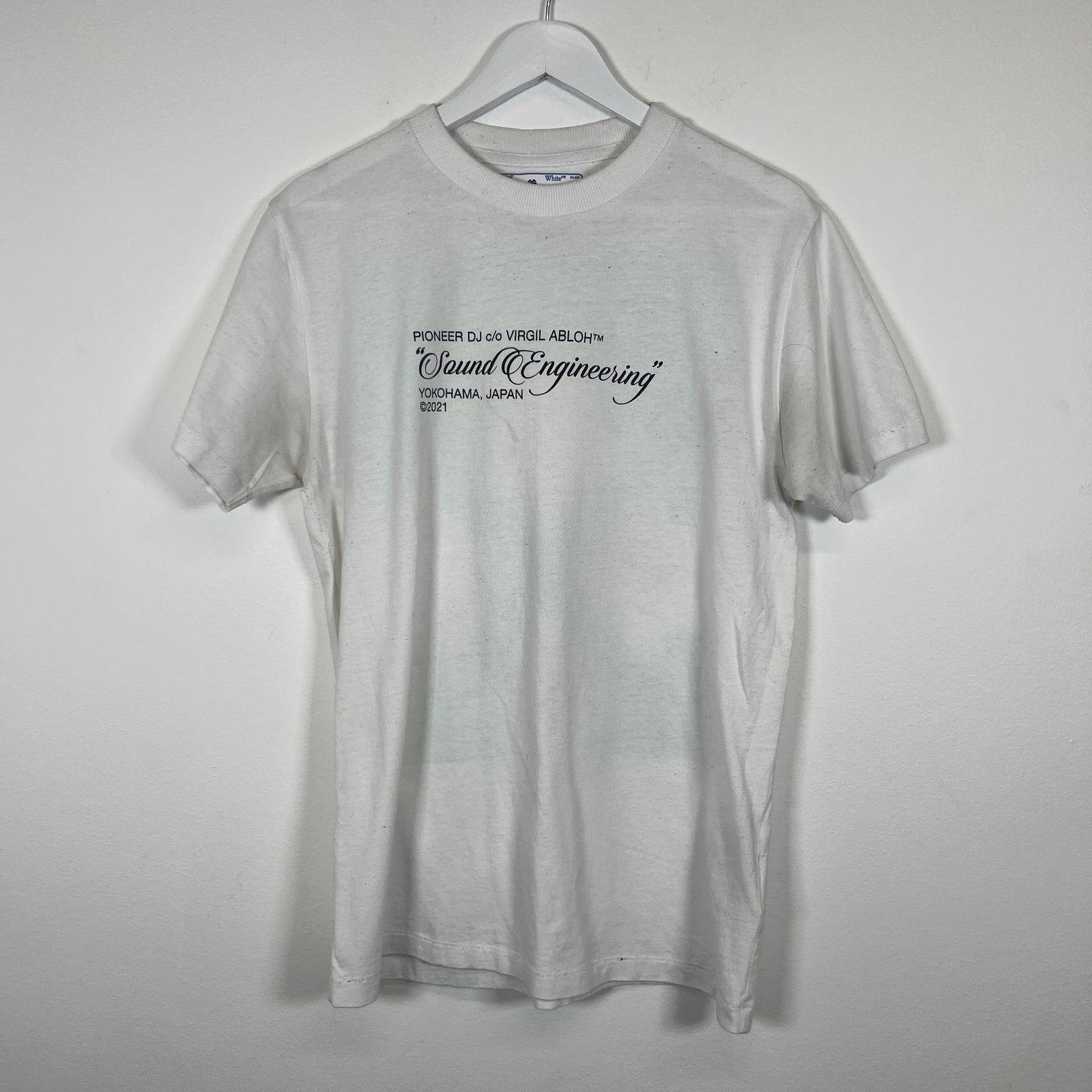 Off-White Sound Engineering White T-Shirt Size S