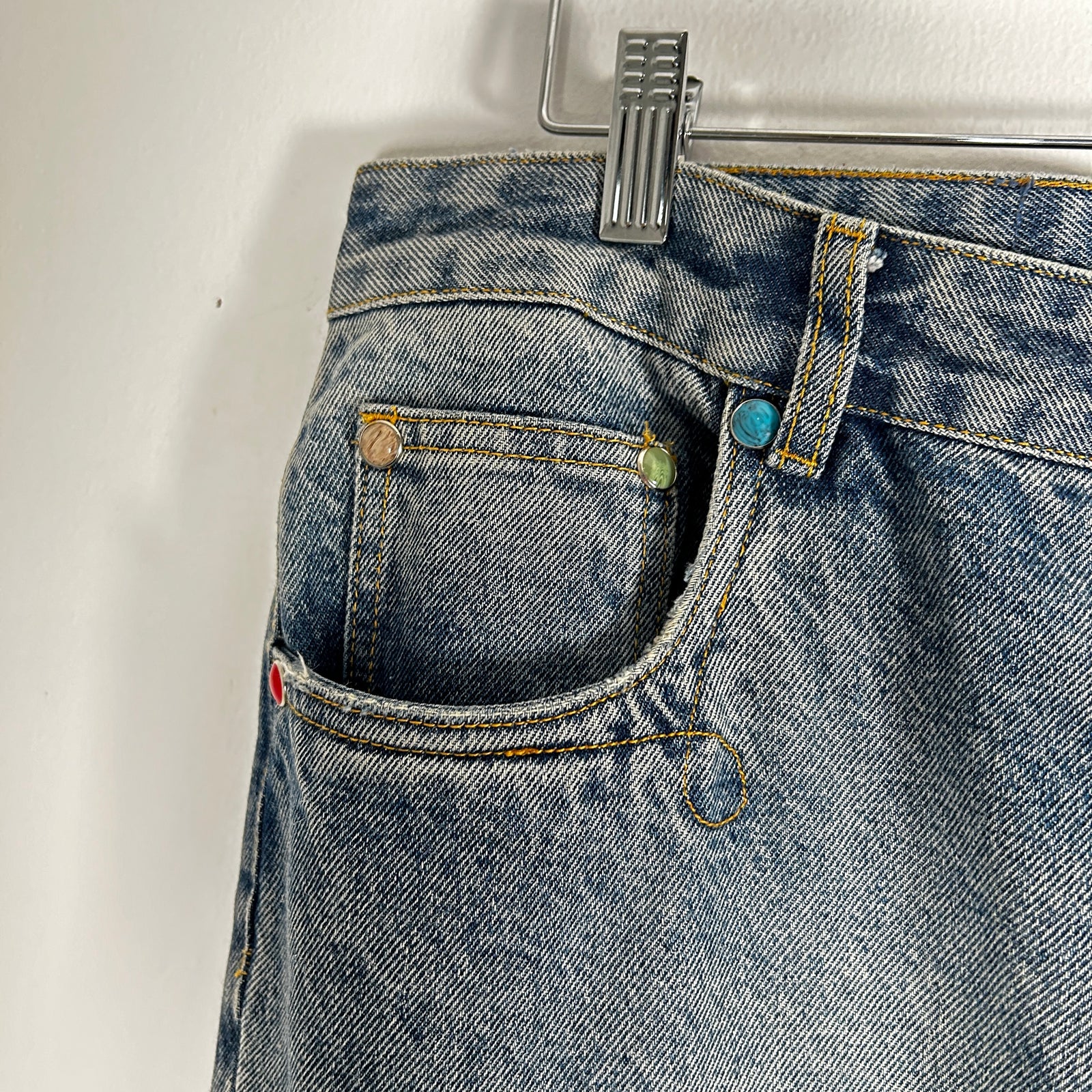 Fugazi Indigo Stoen Rivet Jeans Size L
