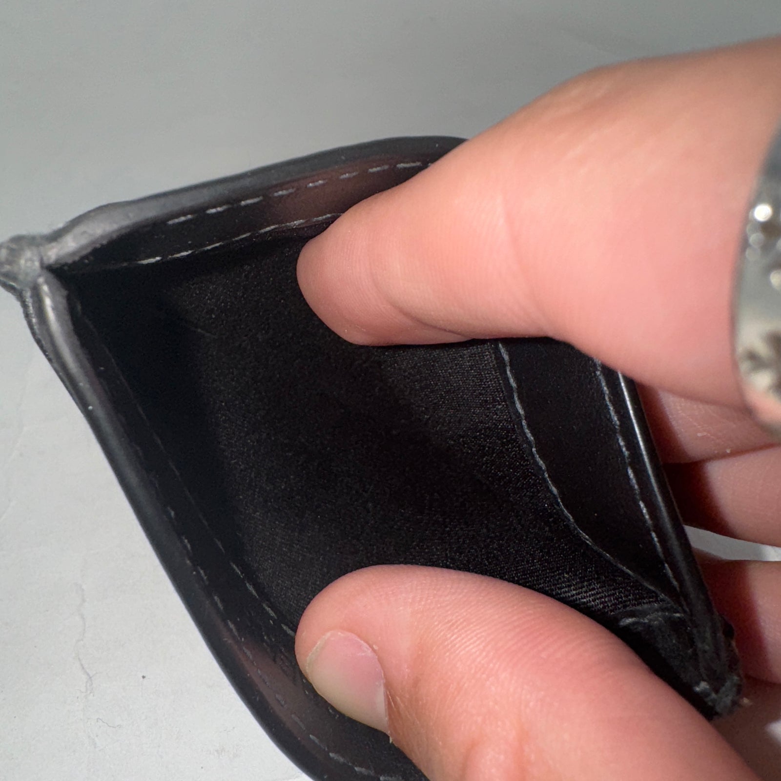 Burberry Black Sandon Check Card Holder