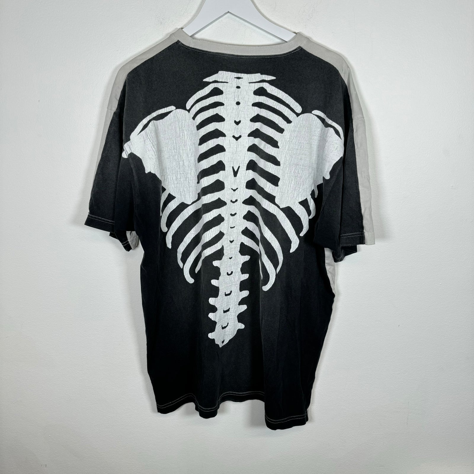 Kapital Kountry Black Skeleton Tee Size Free