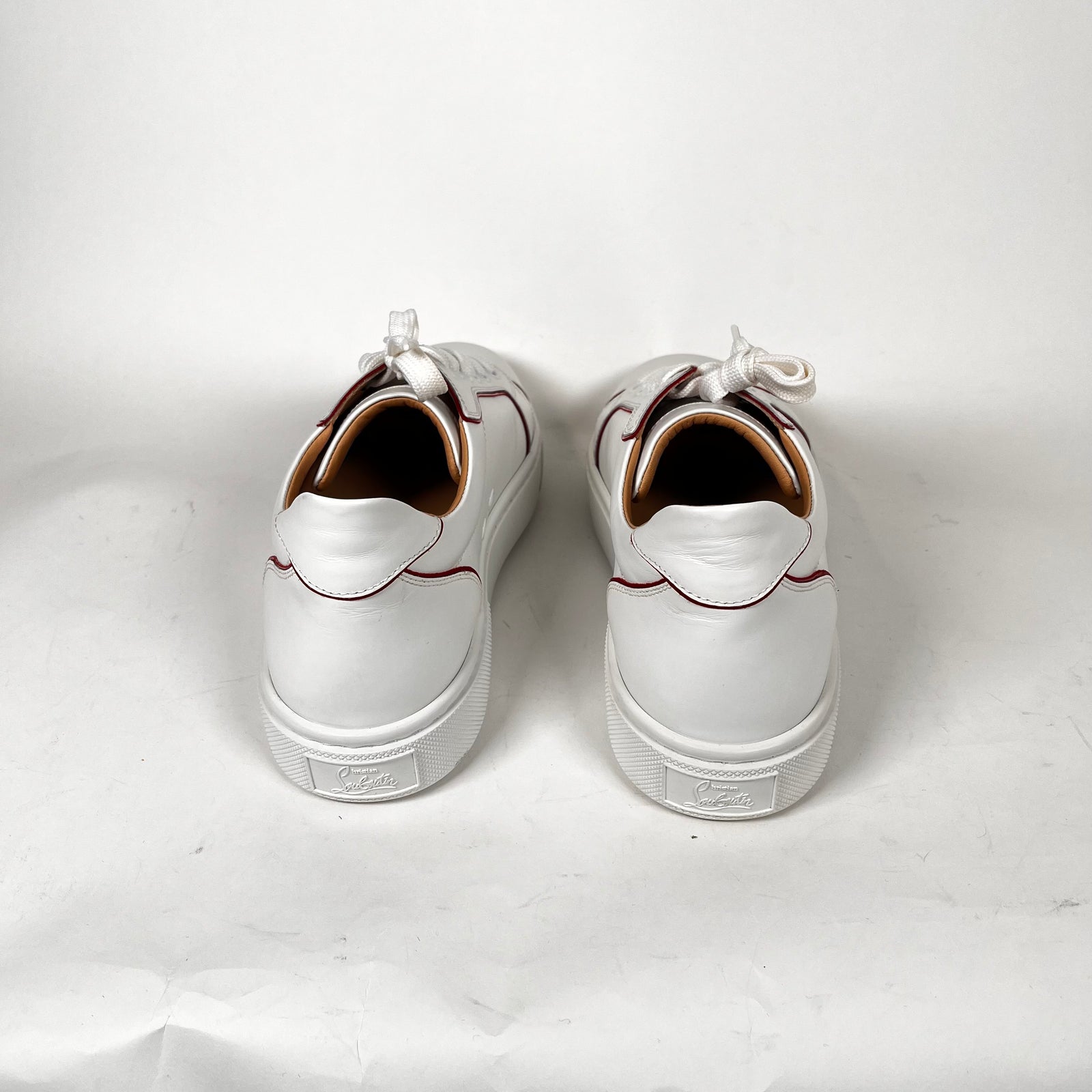 Christian Louboutin White Low Top Sneaker Size 40